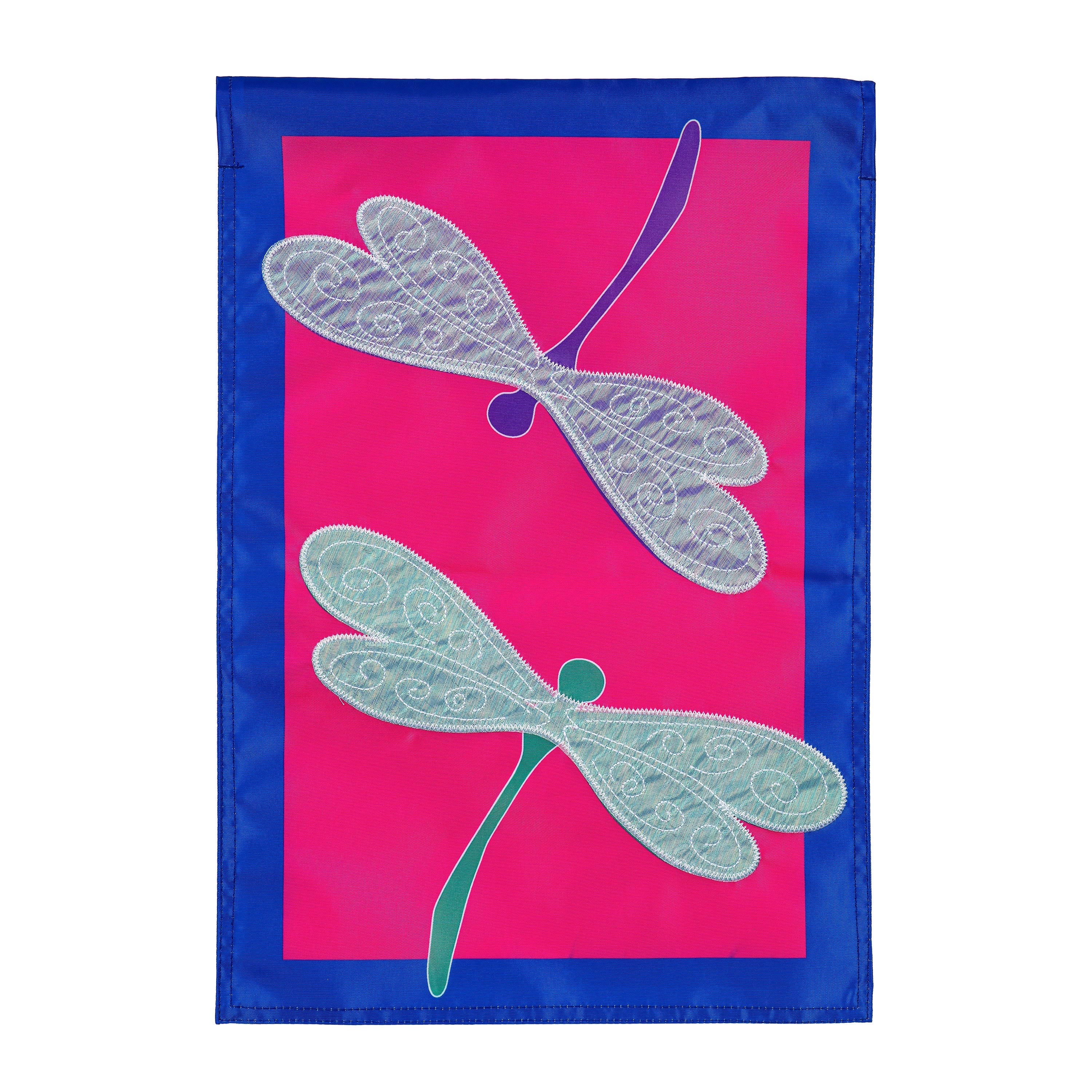 Navy Dragonfly Basic Applique Garden Flag - Sports Collectibles, Sports Memorabilia, Sports Fan Shop, Sports Gifts