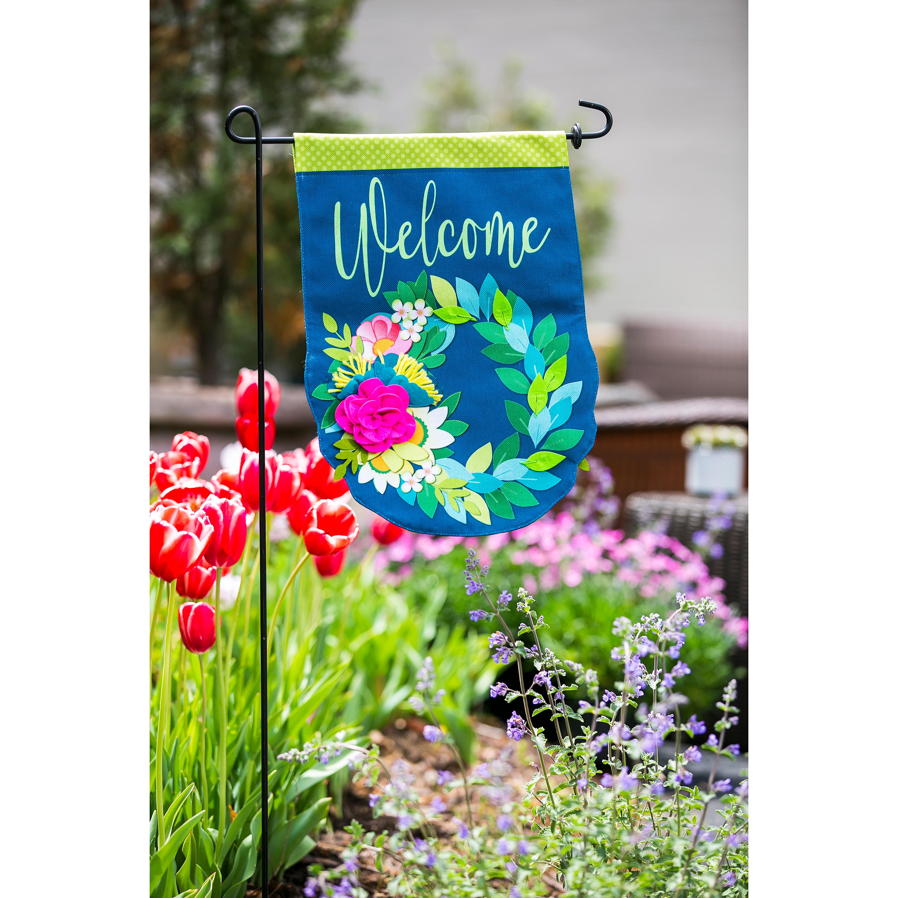 Flower Garden Burlap Flag - Sports Collectibles, Sports Memorabilia, Sports Fan Shop, Sports Gifts
