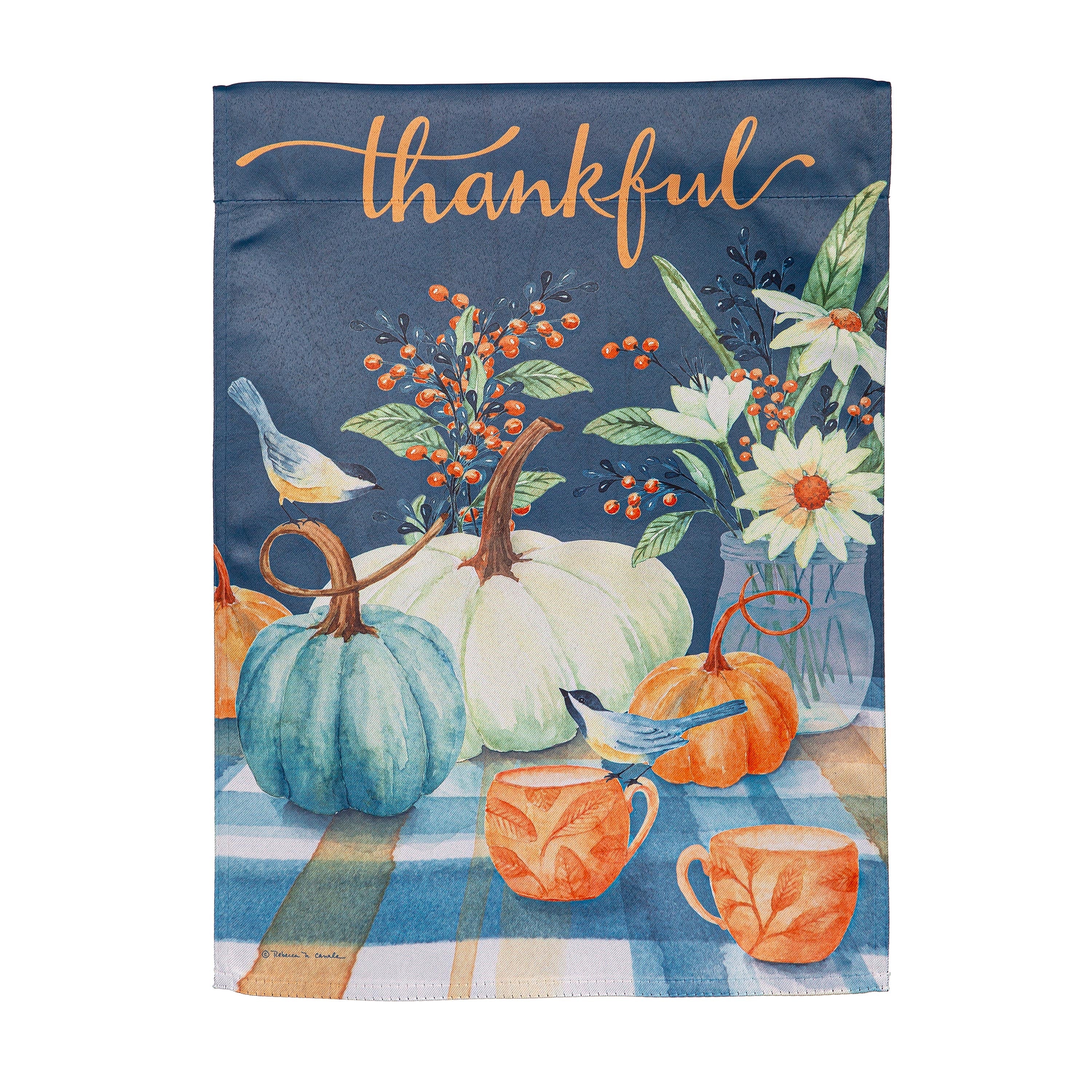 Thankful Harvest Suede Garden Flag - Sports Gifts, Sports Memorabilia, Sports Collectibles, Fan Shop