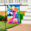 Summer Flamingo Burlap Garden Flag - Sports Collectibles, Sports Memorabilia, Sports Fan Shop, Sports Gifts