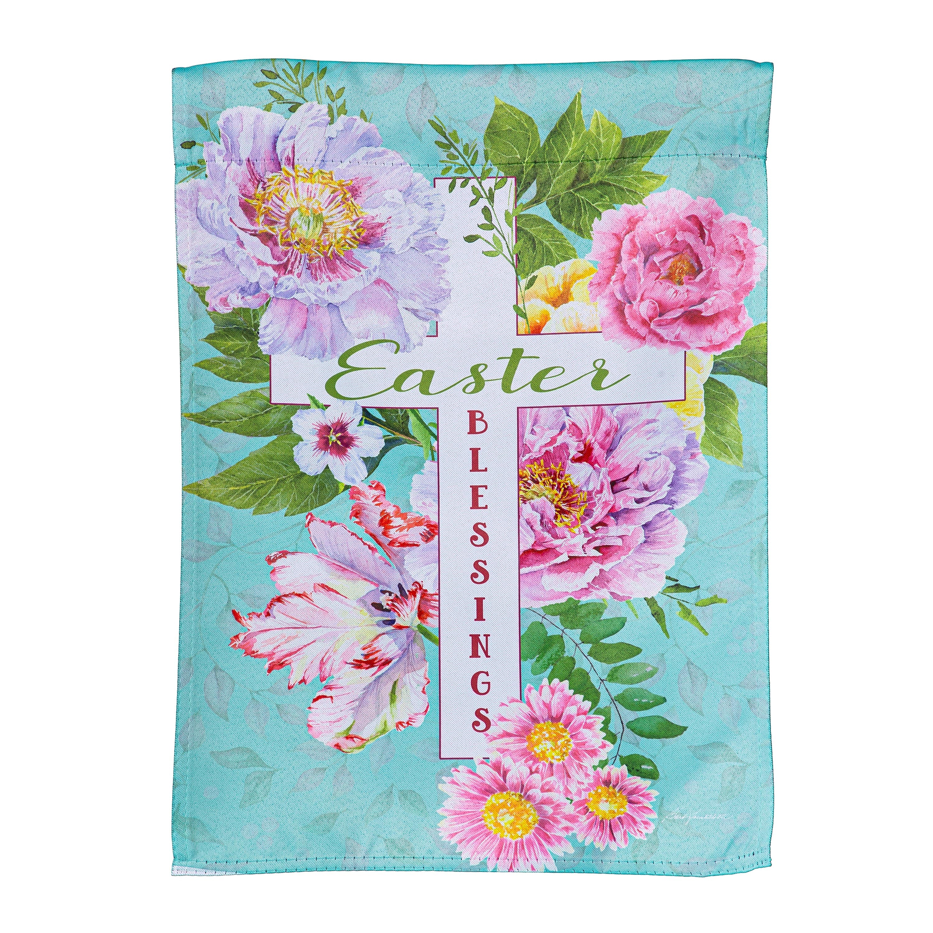 Easter Blessings Suede Garden Flag - Sports Collectibles, Sports Memorabilia, Sports Fan Shop, Sports Gifts