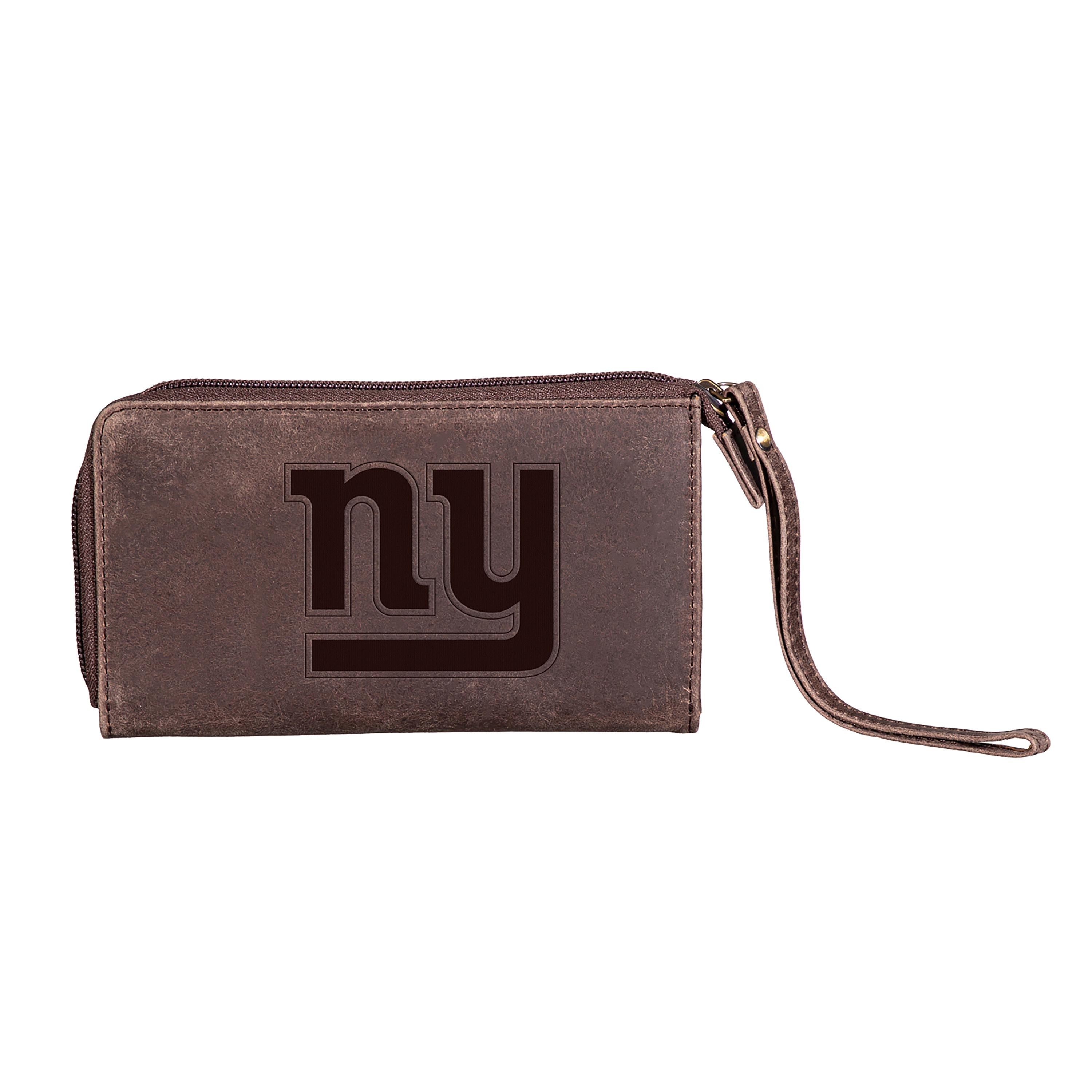 Wristlet Wallet, Brown, New York Giants - Sports Collectibles, Sports Memorabilia, Sports Fan Shop, Sports Gifts