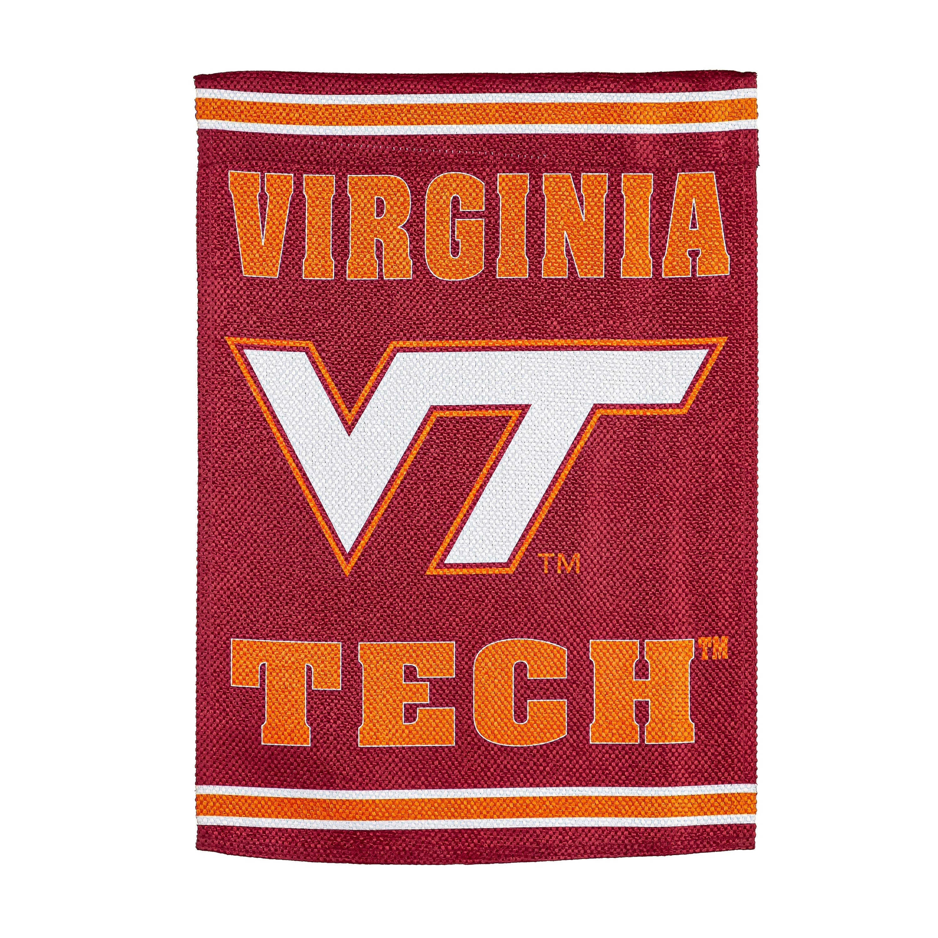 Embossed Suede Flag, House Size, Virginia Tech - Sports Collectibles, Sports Memorabilia, Sports Fan Shop, Sports Gifts