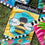 Buzzing Bee Welcome Garden Applique Flag