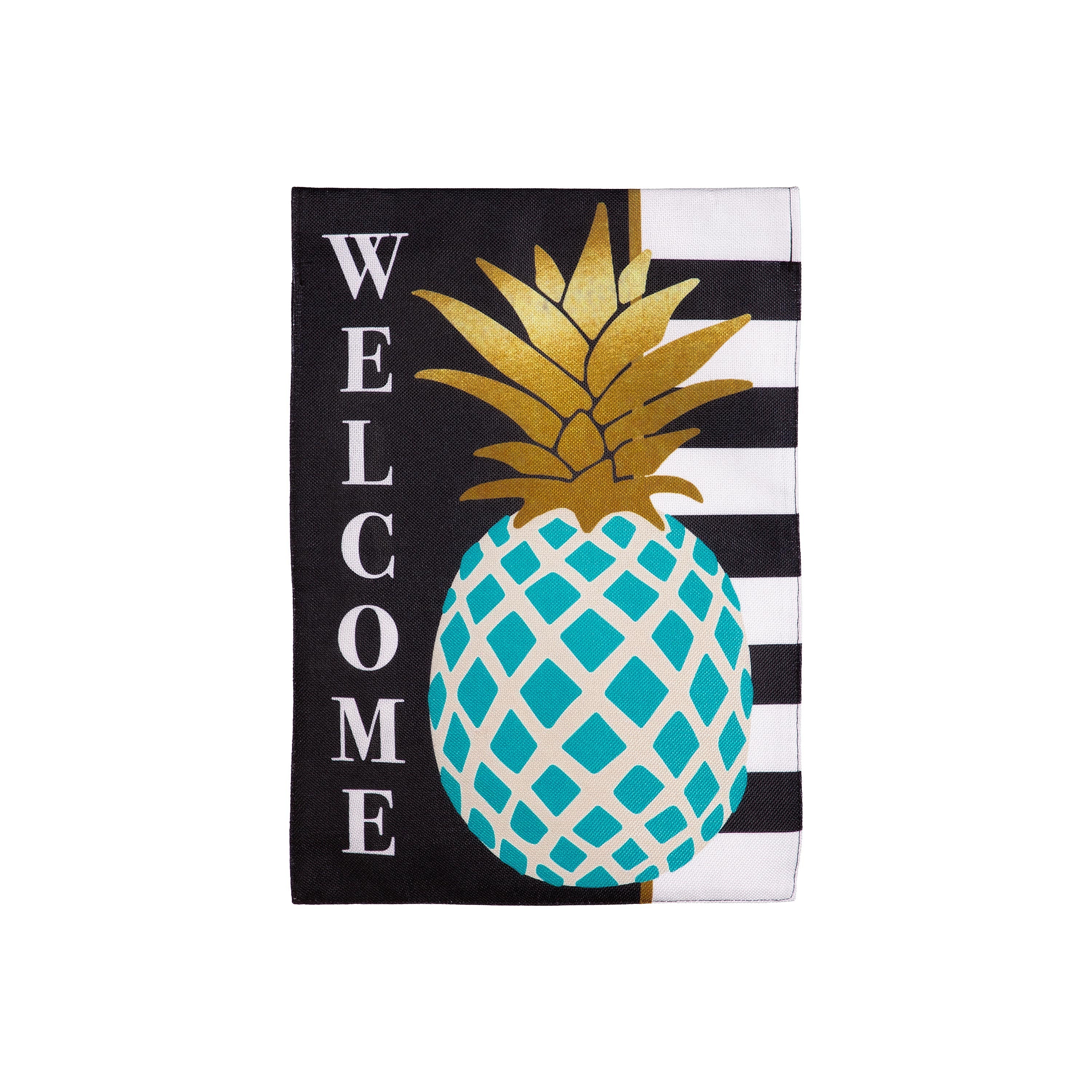 Pineapple Burlap Garden Flag - Sports Collectibles, Sports Memorabilia, Sports Fan Shop, Sports Gifts