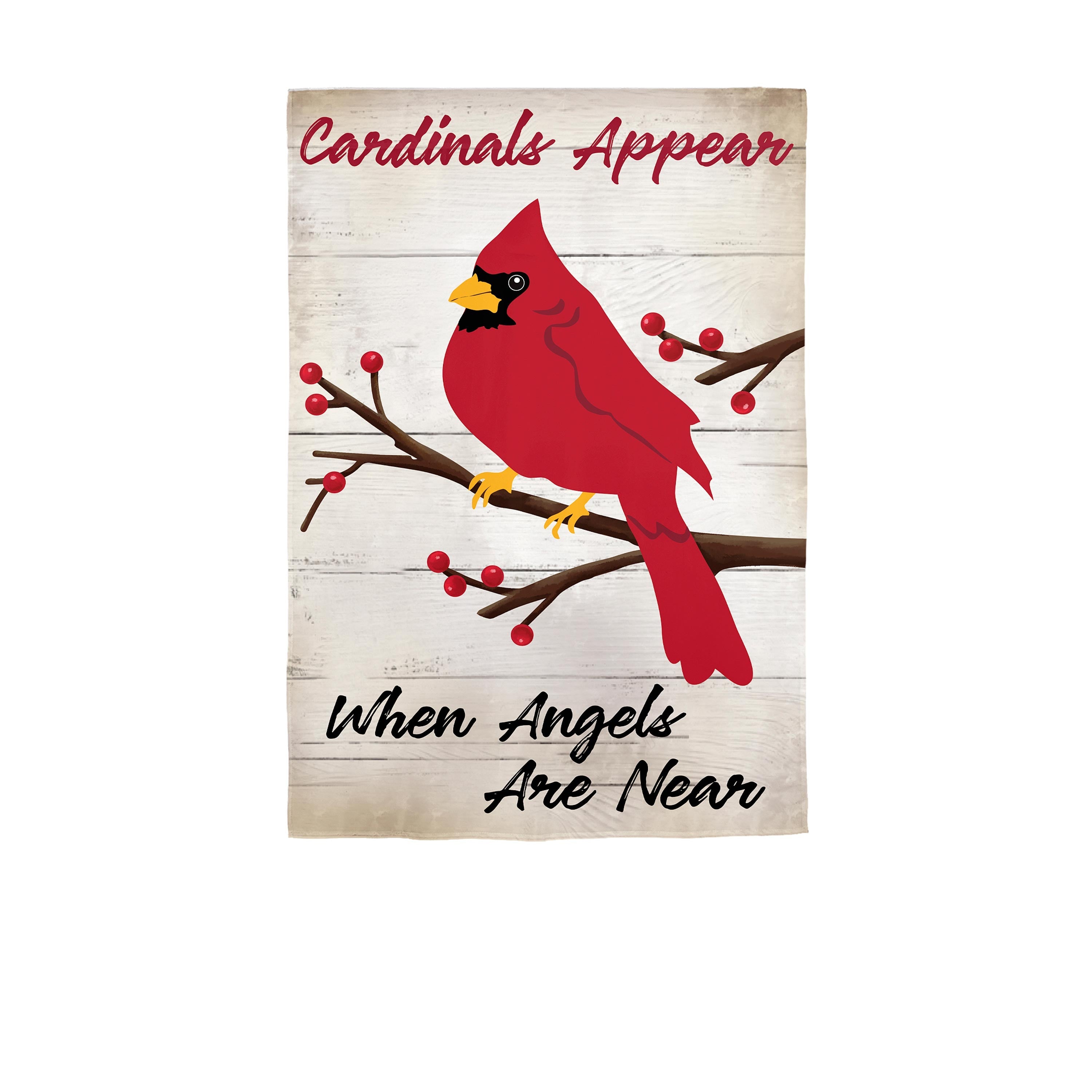 When Angels Are Near Applique House Flag - Sports Collectibles, Sports Memorabilia, Sports Fan Shop, Sports Gifts