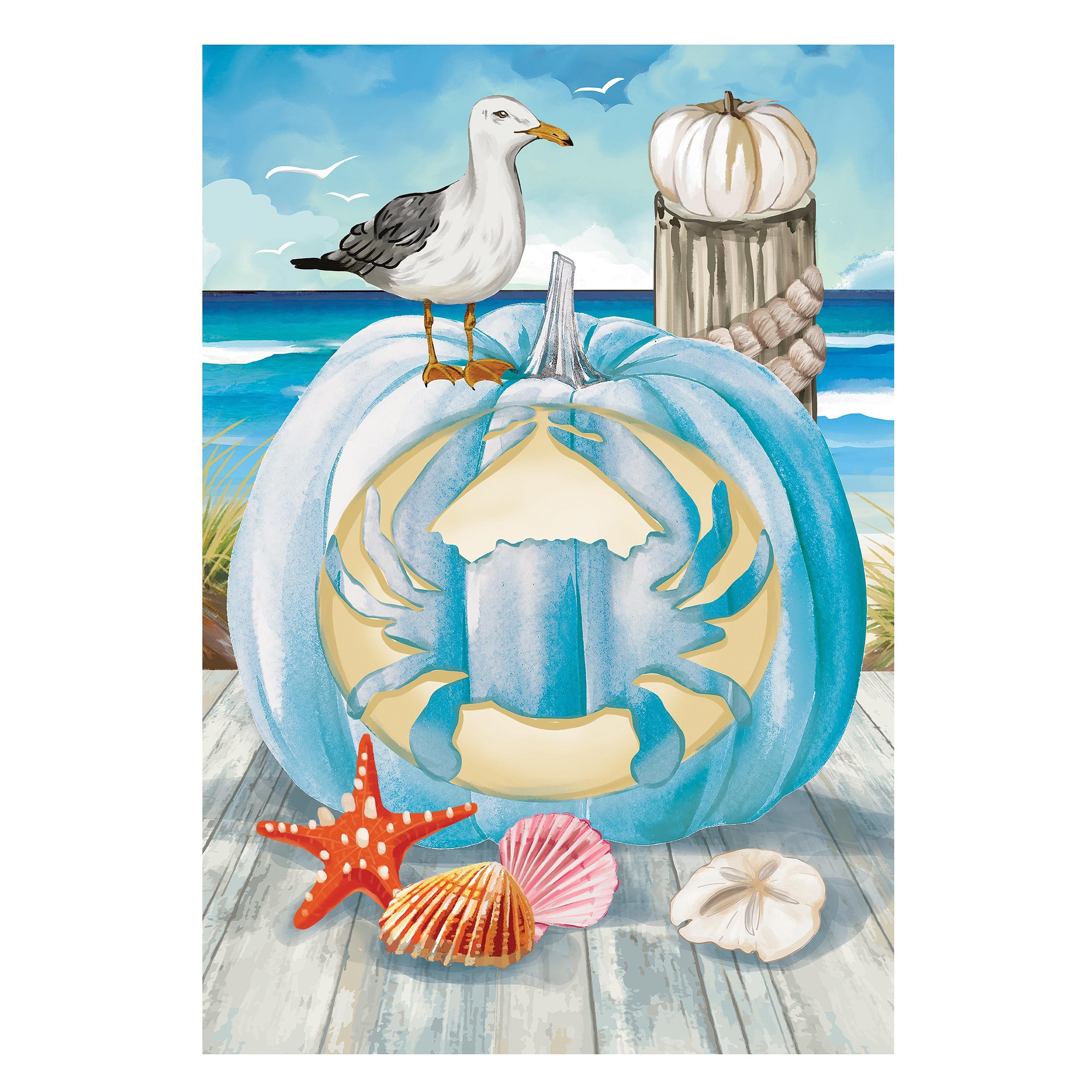 Crab O' Lantern Suede House Flag - Sports Collectibles, Sports Memorabilia, Sports Fan Shop, Sports Gifts