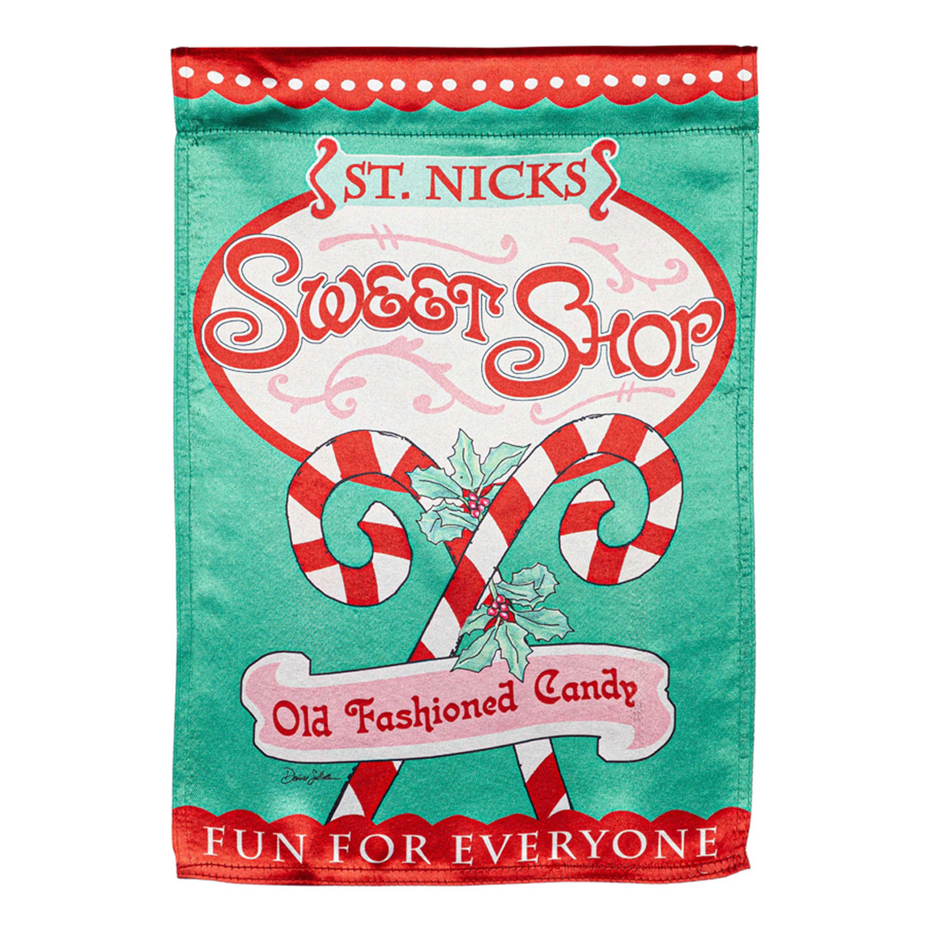 Sweet Shop Christmas Lustre House Flag - Sports Collectibles, Sports Memorabilia, Sports Fan Shop, Sports Gifts