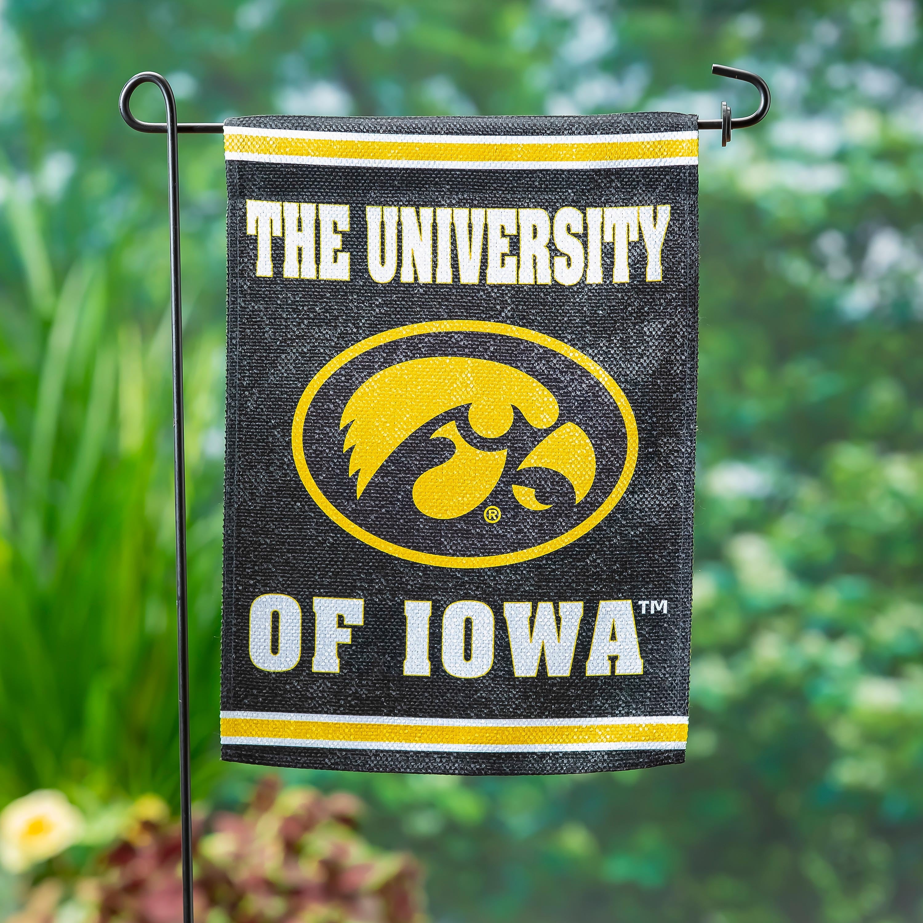Embossed Suede Flag, GDN Size, University of Iowa - Sports Collectibles, Sports Memorabilia, Sports Fan Shop, Sports Gifts