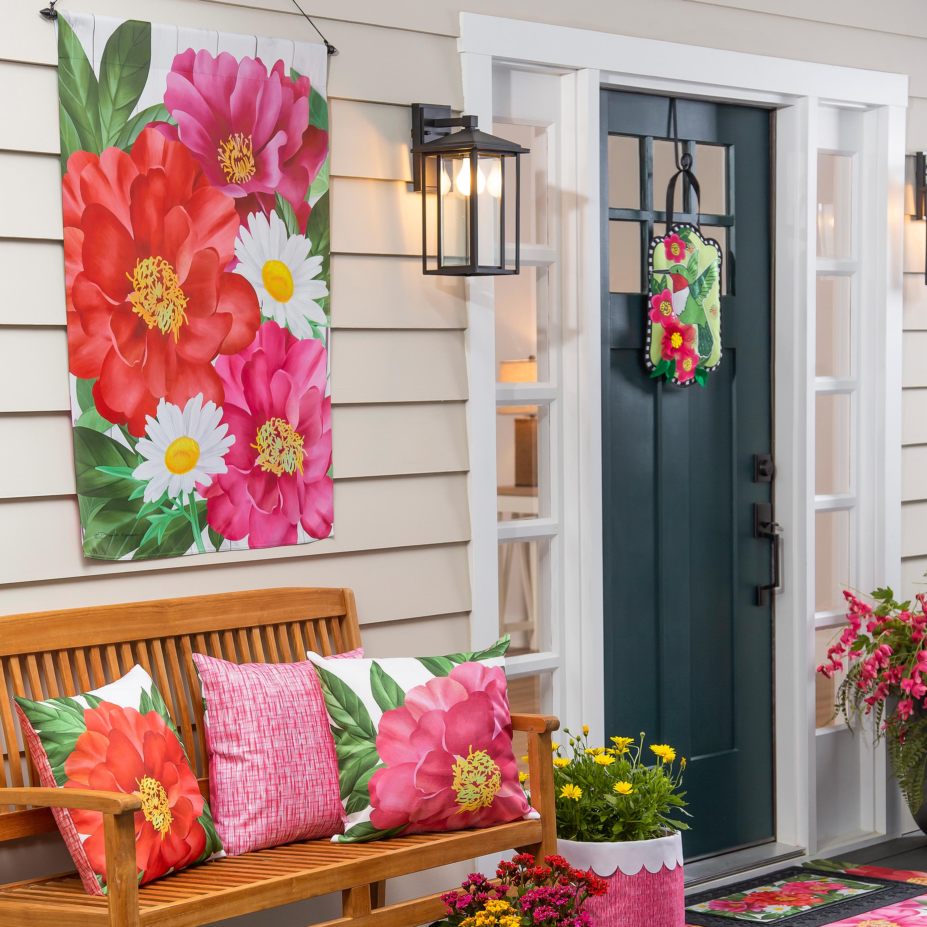 Blooming House Suede Flag - Sports Collectibles, Sports Memorabilia, Sports Fan Shop, Sports Gifts