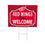 Detroit Red Wings Coroplast Yard Sign, "Fans Welcome" - Sports Collectibles, Sports Memorabilia, Sports Fan Shop, Sports Gifts