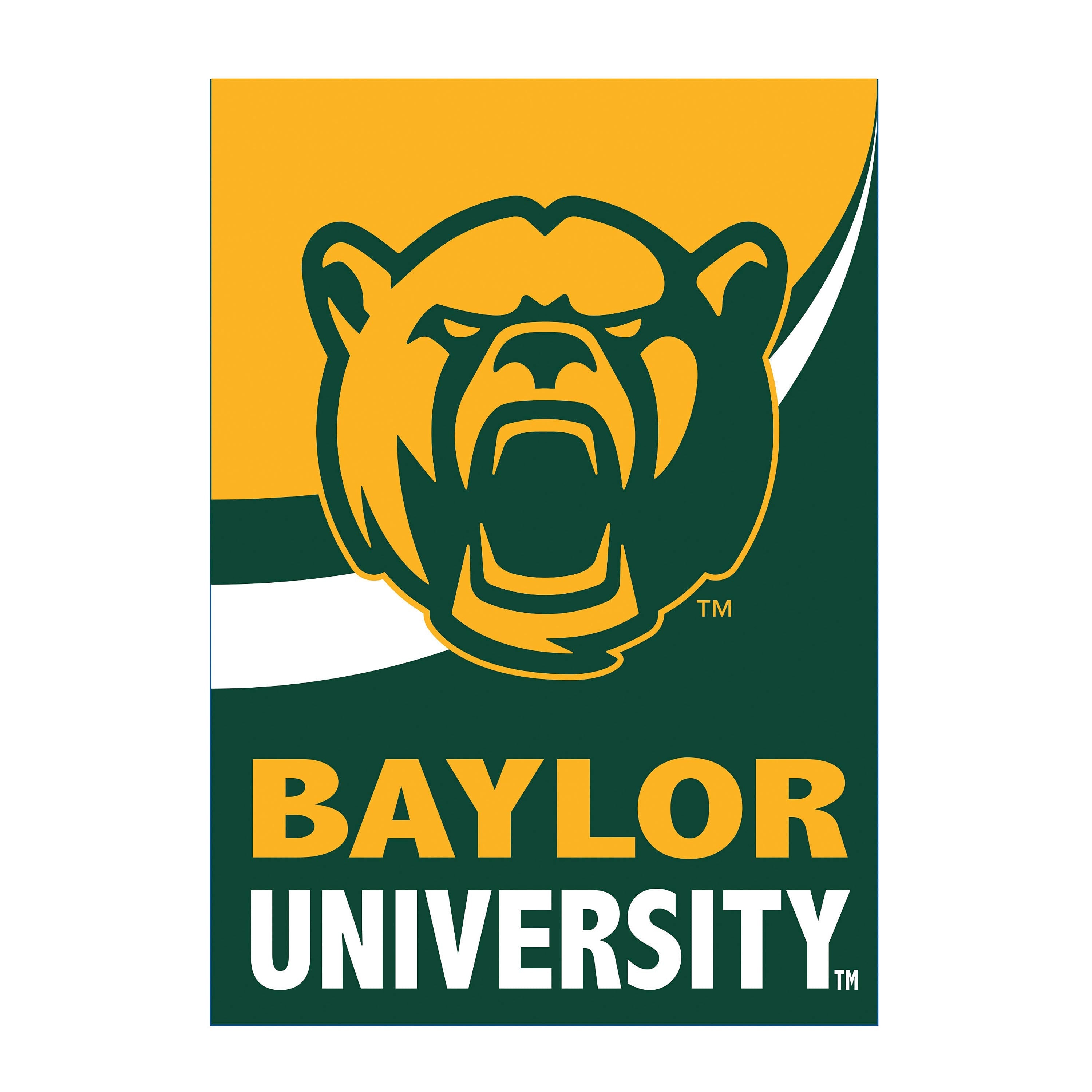 Baylor University Burlap Flag House Size - Sports Collectibles, Sports Memorabilia, Sports Fan Shop, Sports Gifts