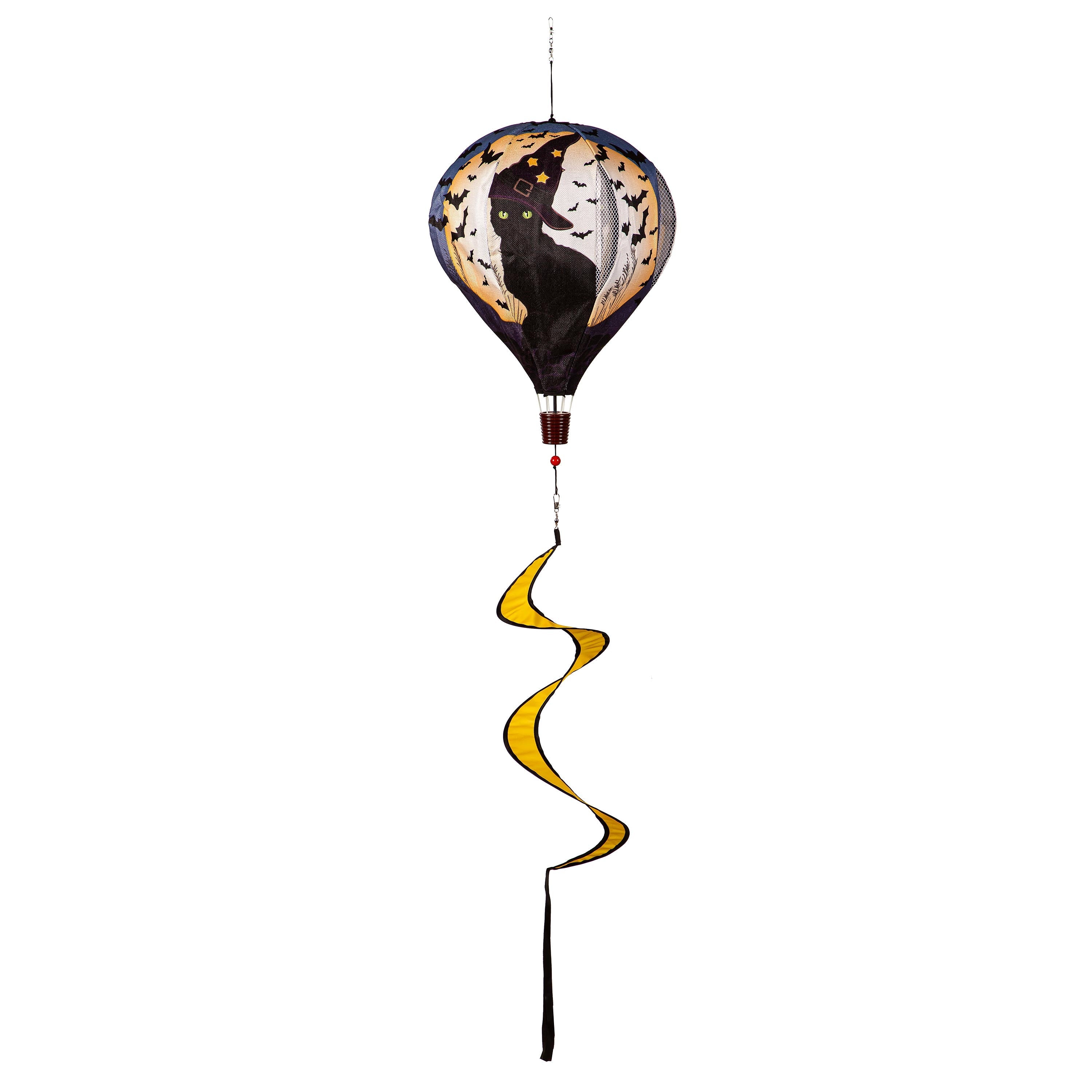 Happy Halloween Black Cat Burlap Balloon Spinner - Sports Collectibles, Sports Memorabilia, Sports Fan Shop, Sports Gifts