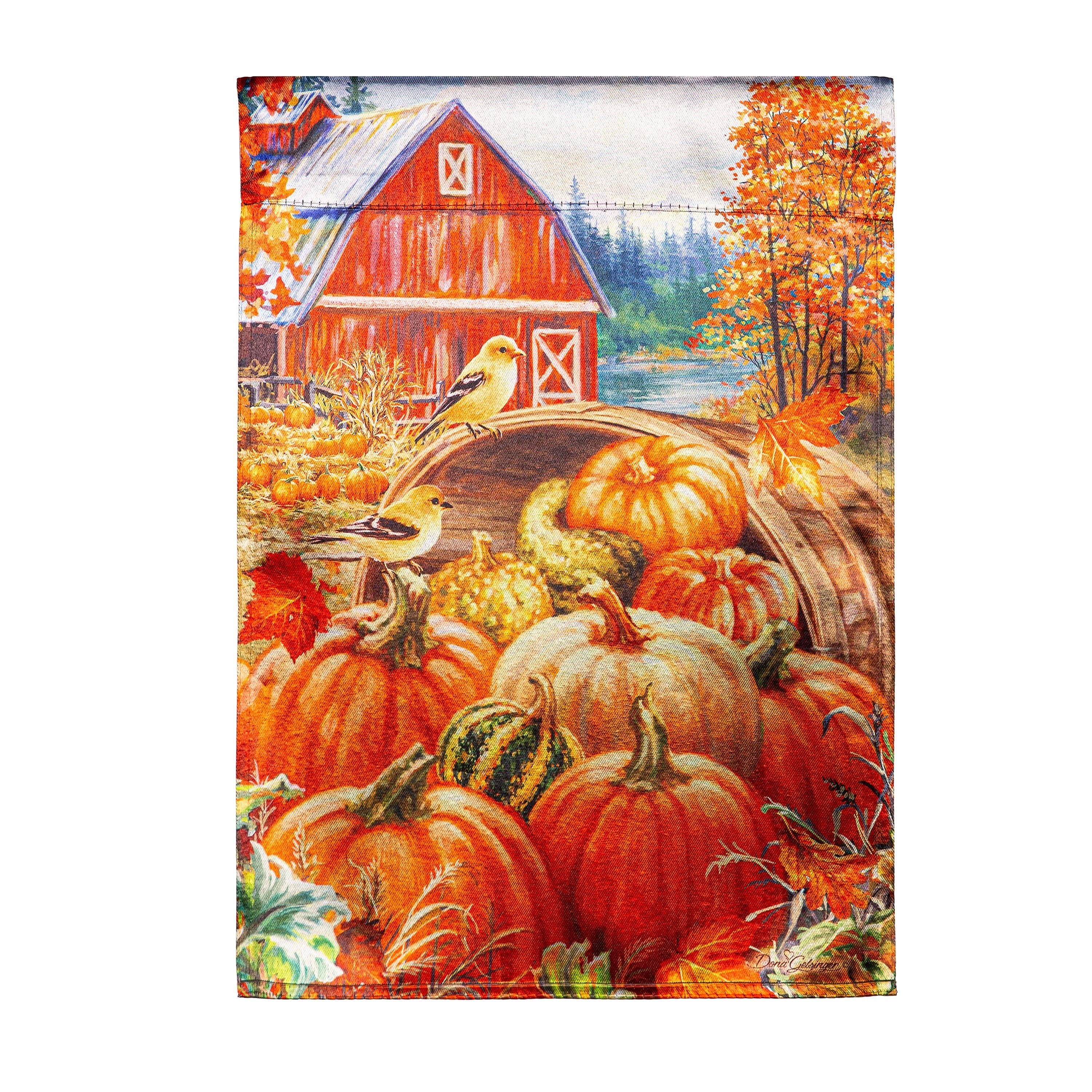 Red Barn Lustre Garden Flag - Sports Gifts, Sports Memorabilia, Sports Collectibles, Fan Shop