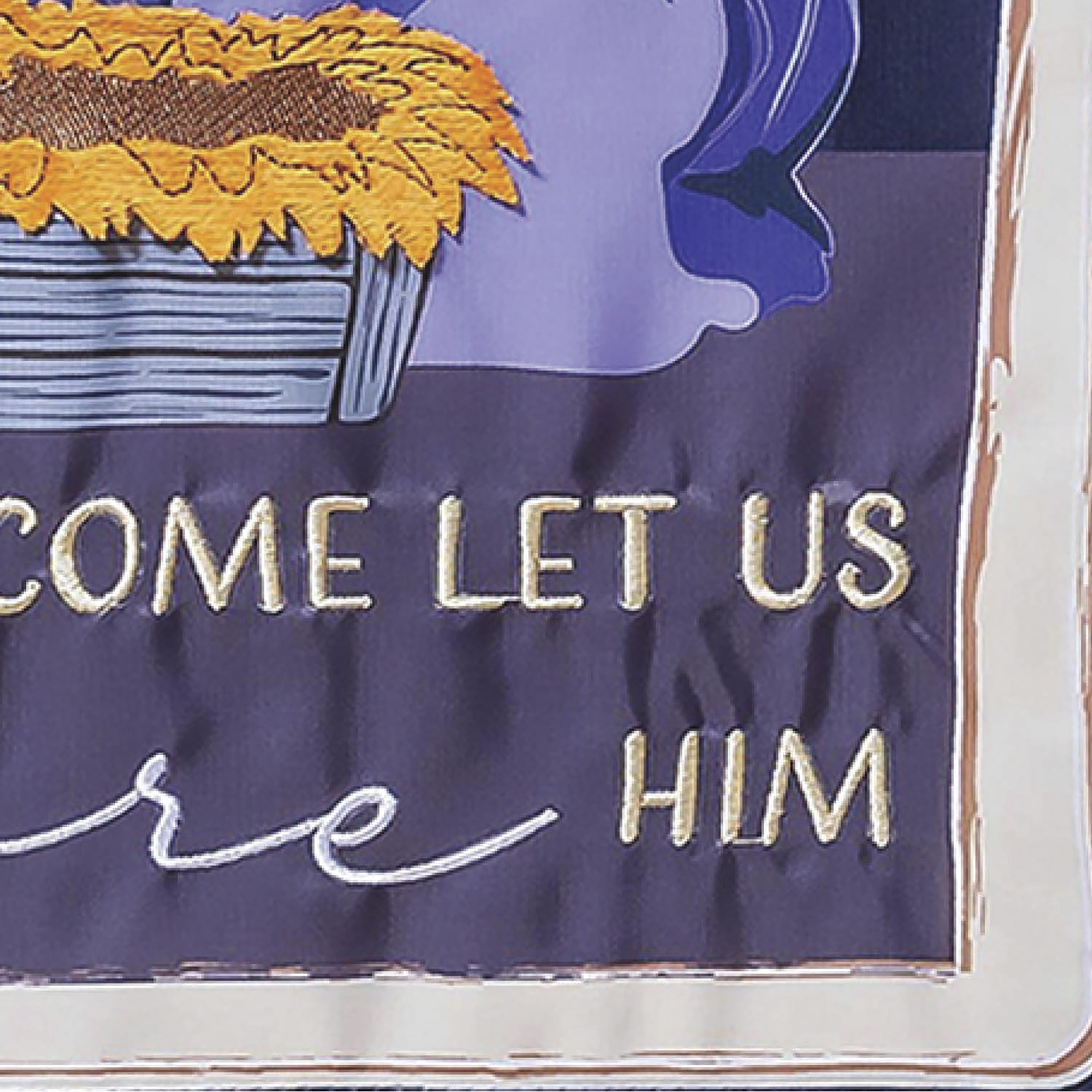 Come Let Us Adore Him Applique Garden Flag - Sports Collectibles, Sports Memorabilia, Sports Fan Shop, Sports Gifts