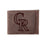 Colorado Rockies Front Pocket Wallet w/ RFID Blocking Brown - Sports Gifts, Sports Memorabilia, Sports Collectibles, Fan Shop