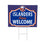 New York Islanders Coroplast Yard Sign, "Fans Welcome" - Sports Collectibles, Sports Memorabilia, Sports Fan Shop, Sports Gifts