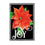 Joy Poinsettia Burlap Garden Flag - Sports Gifts, Sports Memorabilia, Sports Collectibles, Fan Shop