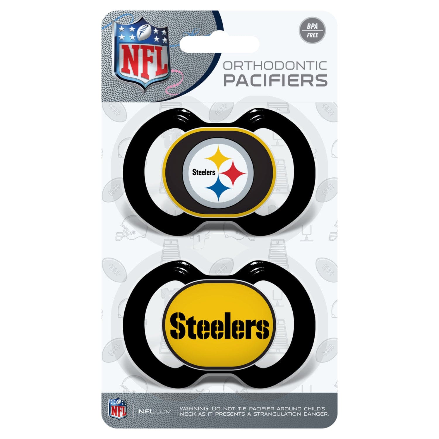 Pittsburgh Steelers Pacifier 2-Pack for Little Fans