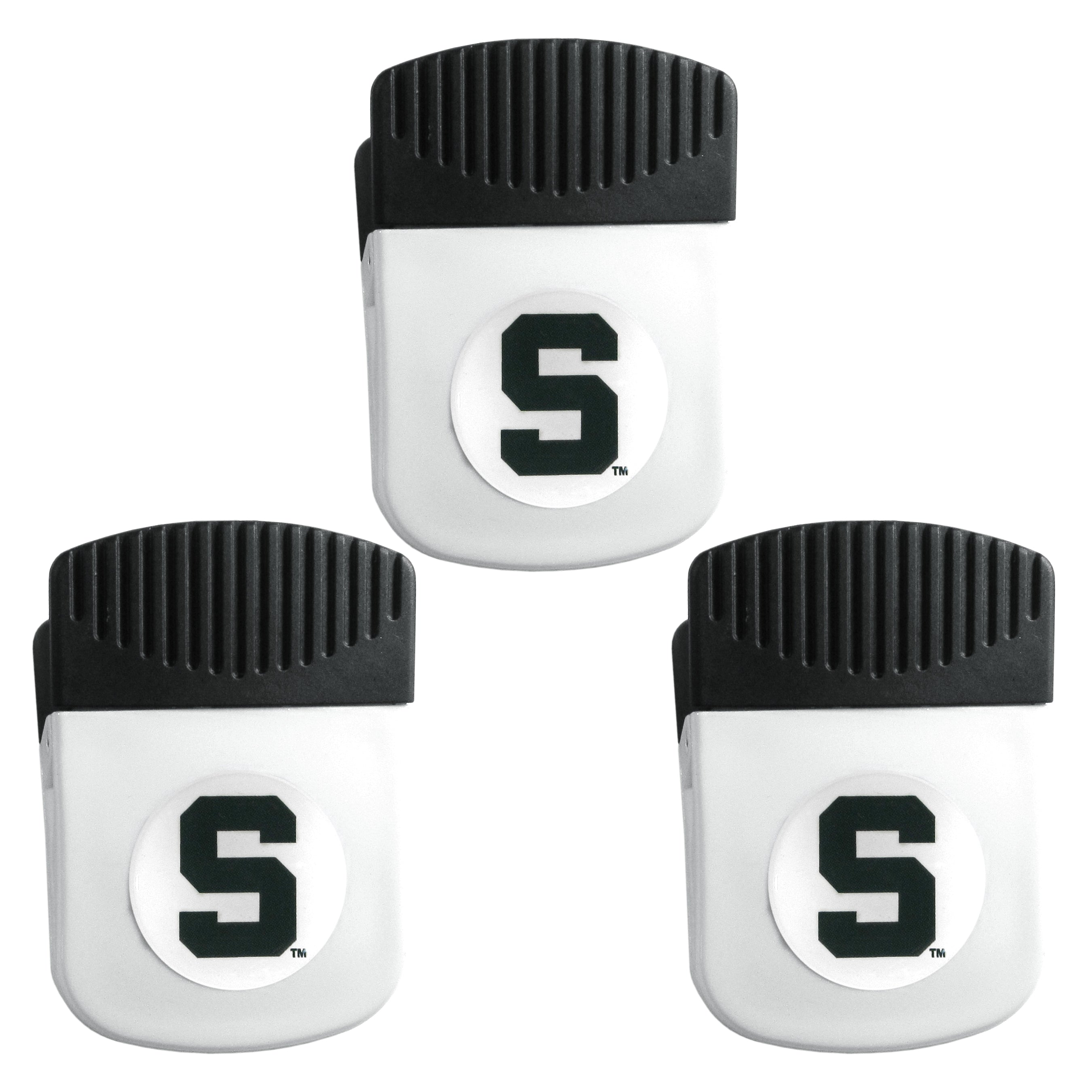 Michigan St. Spartans Chip Clip Magnet with Bottle Opener, 3pk