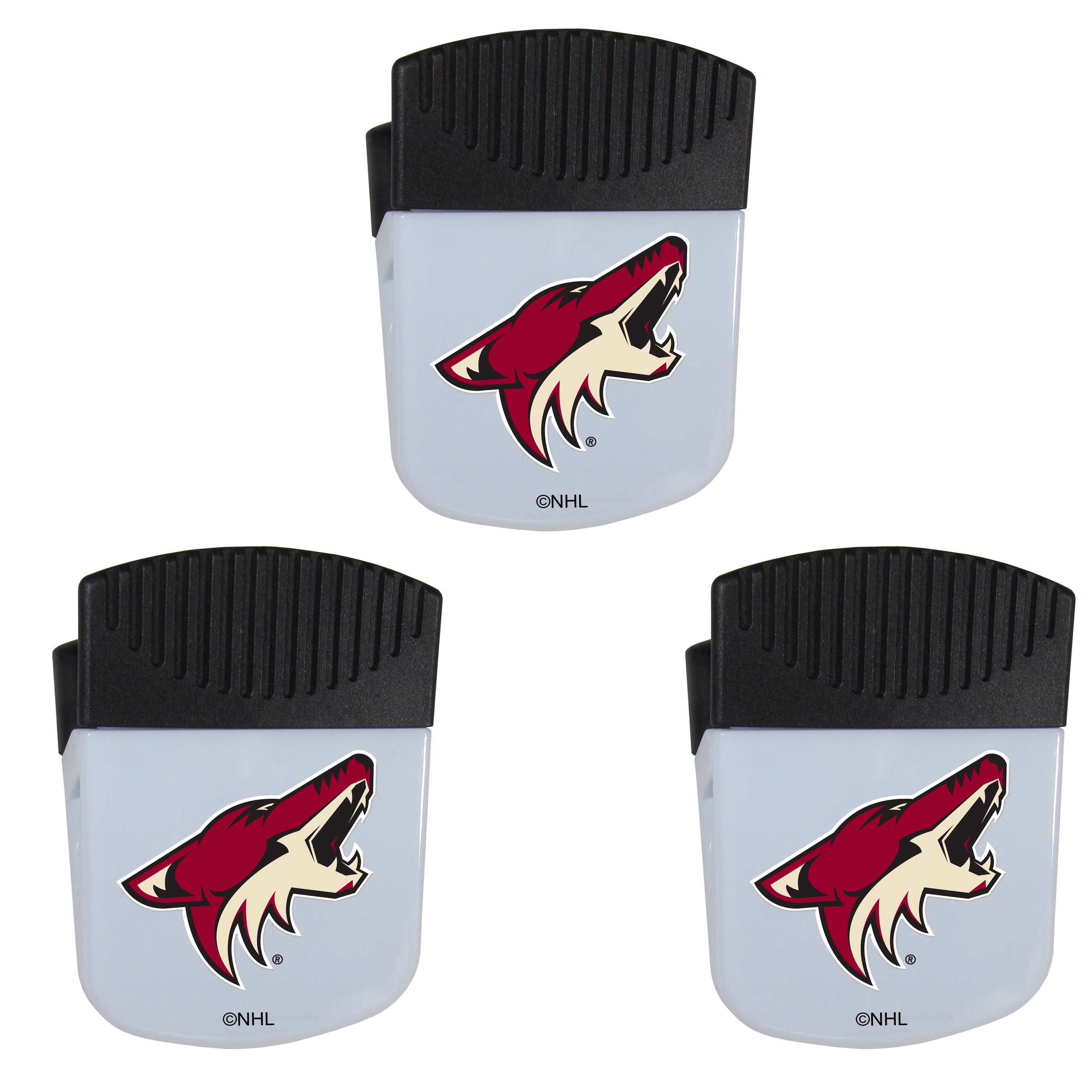 Arizona Coyotes Chip Clip Magnets, 3pk