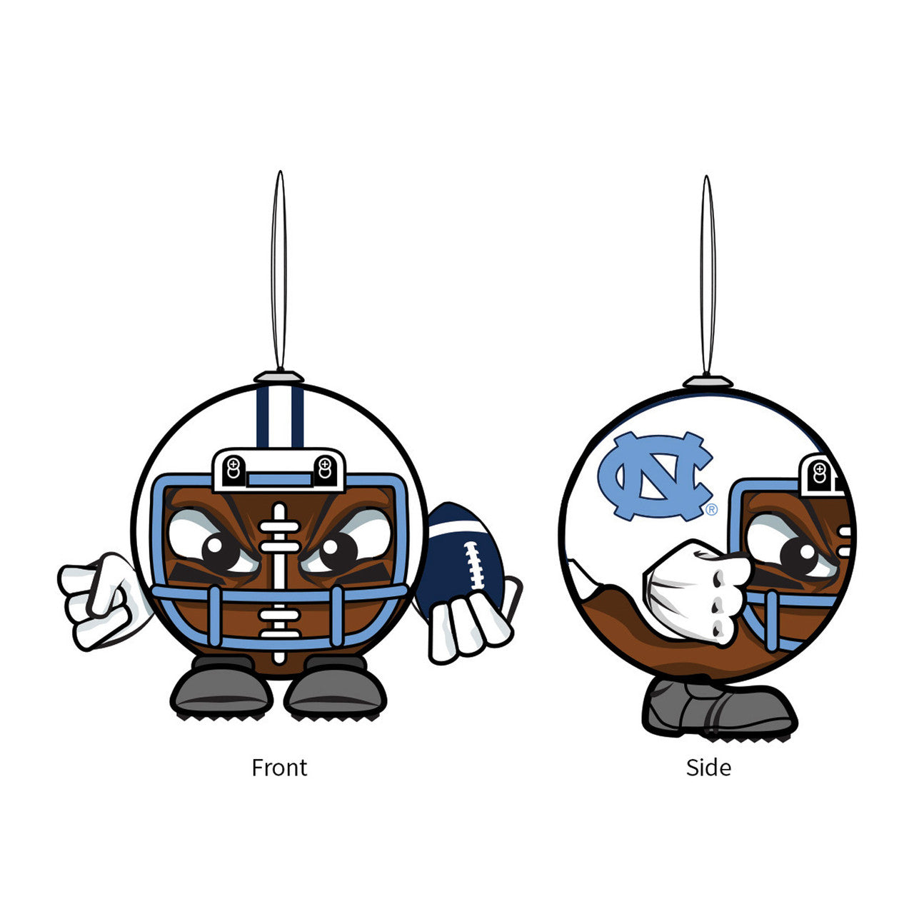 North Carolina Tar Heels Ornament Ball Head - Sports Collectibles, Sports Memorabilia, Sports Fan Shop, Sports Gifts