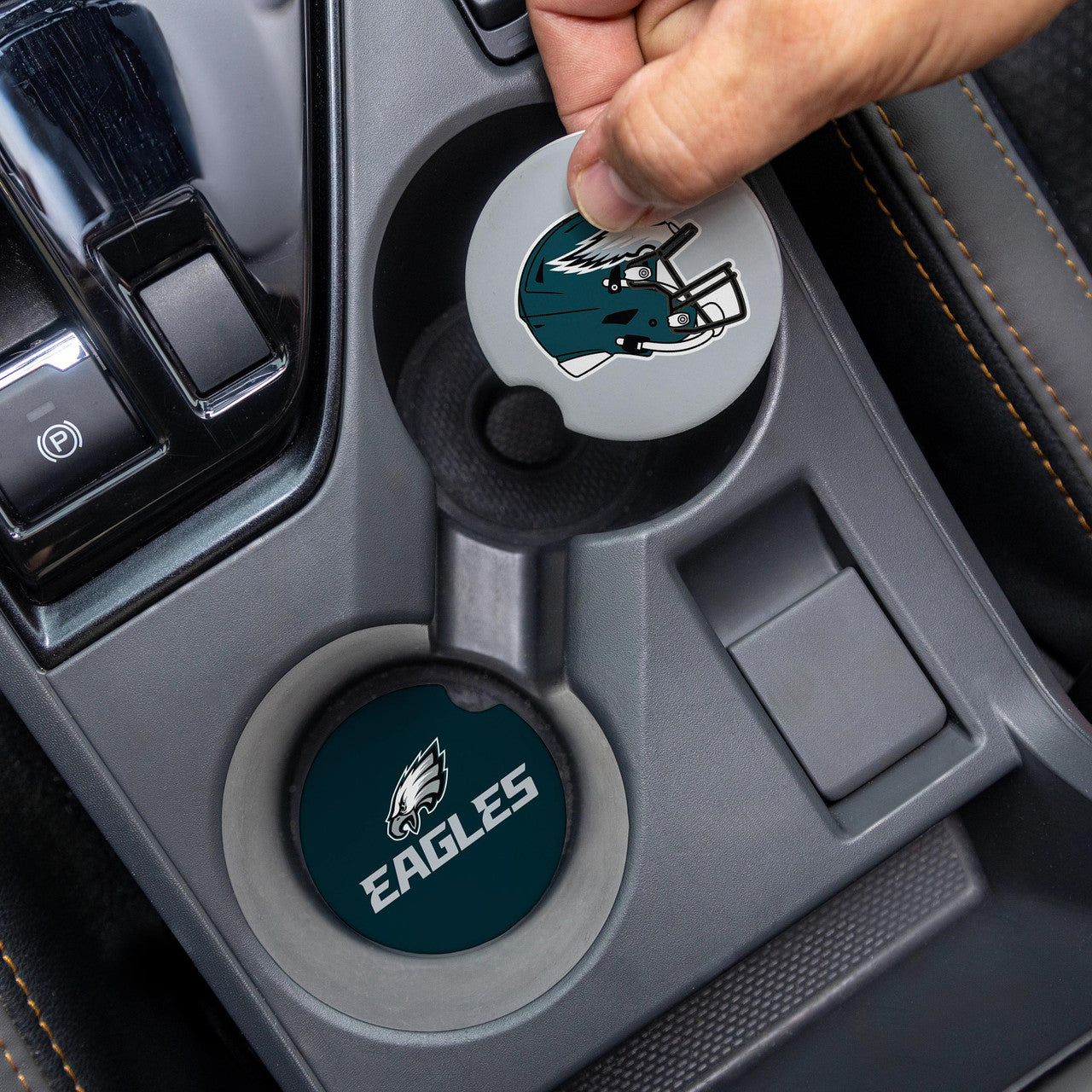 Philadelphia Eagles Car Coaster Set 2 Pack - Sports Gifts, Sports Memorabilia, Sports Collectibles, Fan Shop