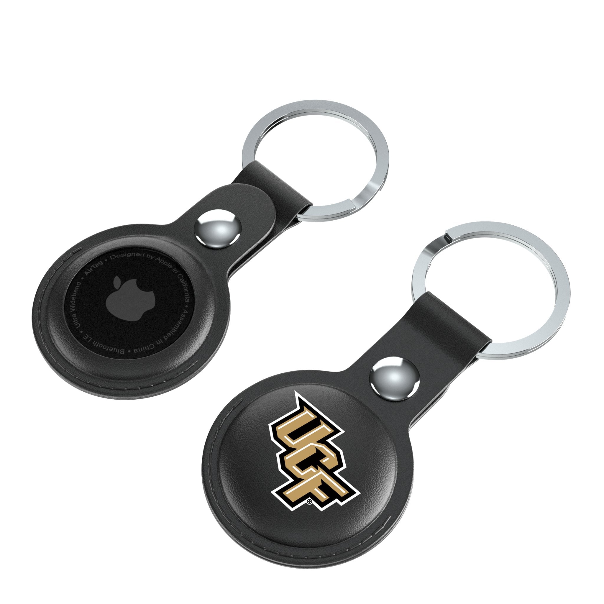 University of Central Florida Golden Knights Insignia Black Airtag Holder 2-Pack - Sports Gifts, Sports Memorabilia, Sports Collectibles, Fan Shop