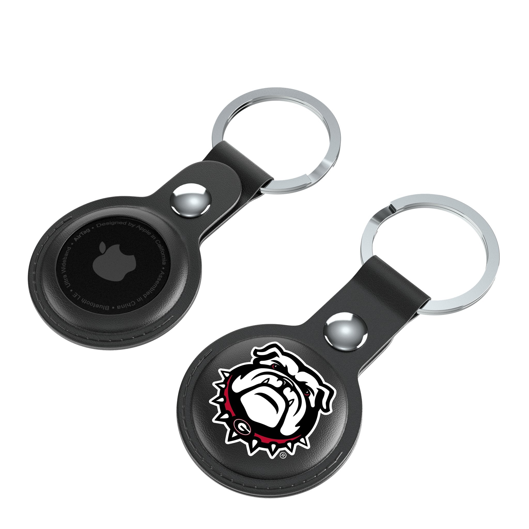 University of Georgia Bulldogs Uga Insignia Black Airtag Holder 2-Pack - Sports Gifts, Sports Memorabilia, Sports Collectibles, Fan Shop