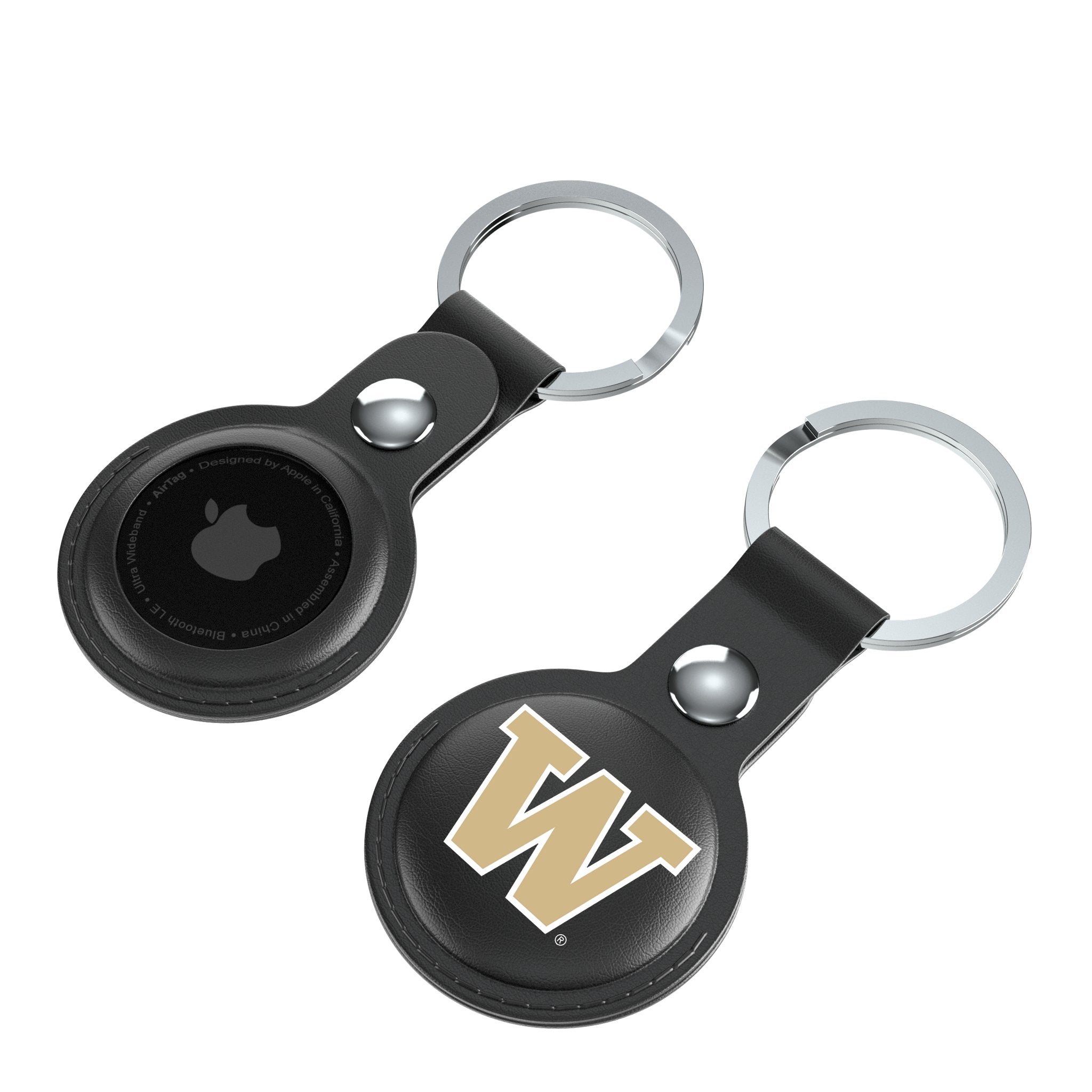 University of Washington Huskies Insignia Black Airtag Holder 2-Pack - Sports Gifts, Sports Memorabilia, Sports Collectibles, Fan Shop