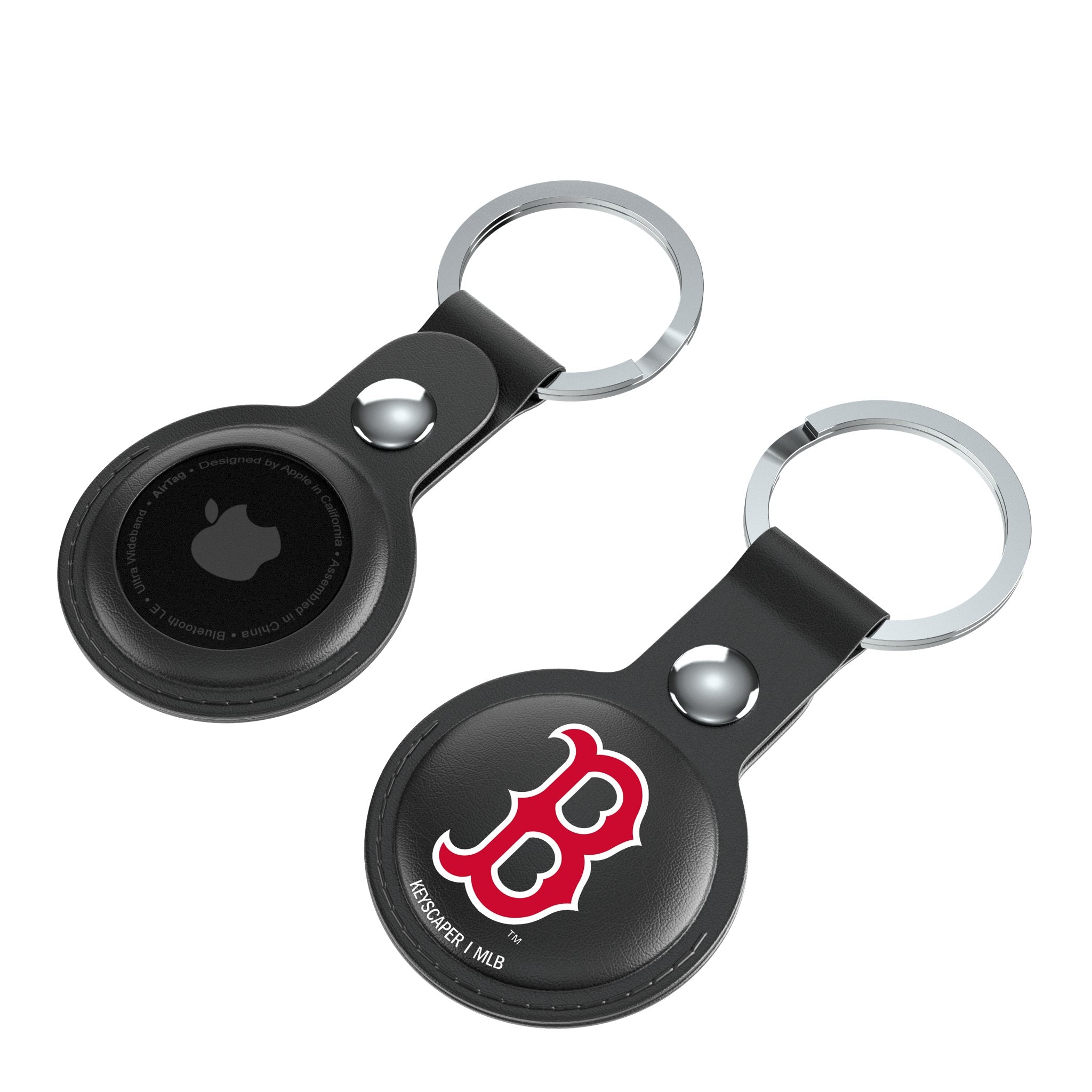 Boston Red Sox Insignia Black Airtag Holder 2-Pack - Sports Gifts, Sports Memorabilia, Sports Collectibles, Fan Shop