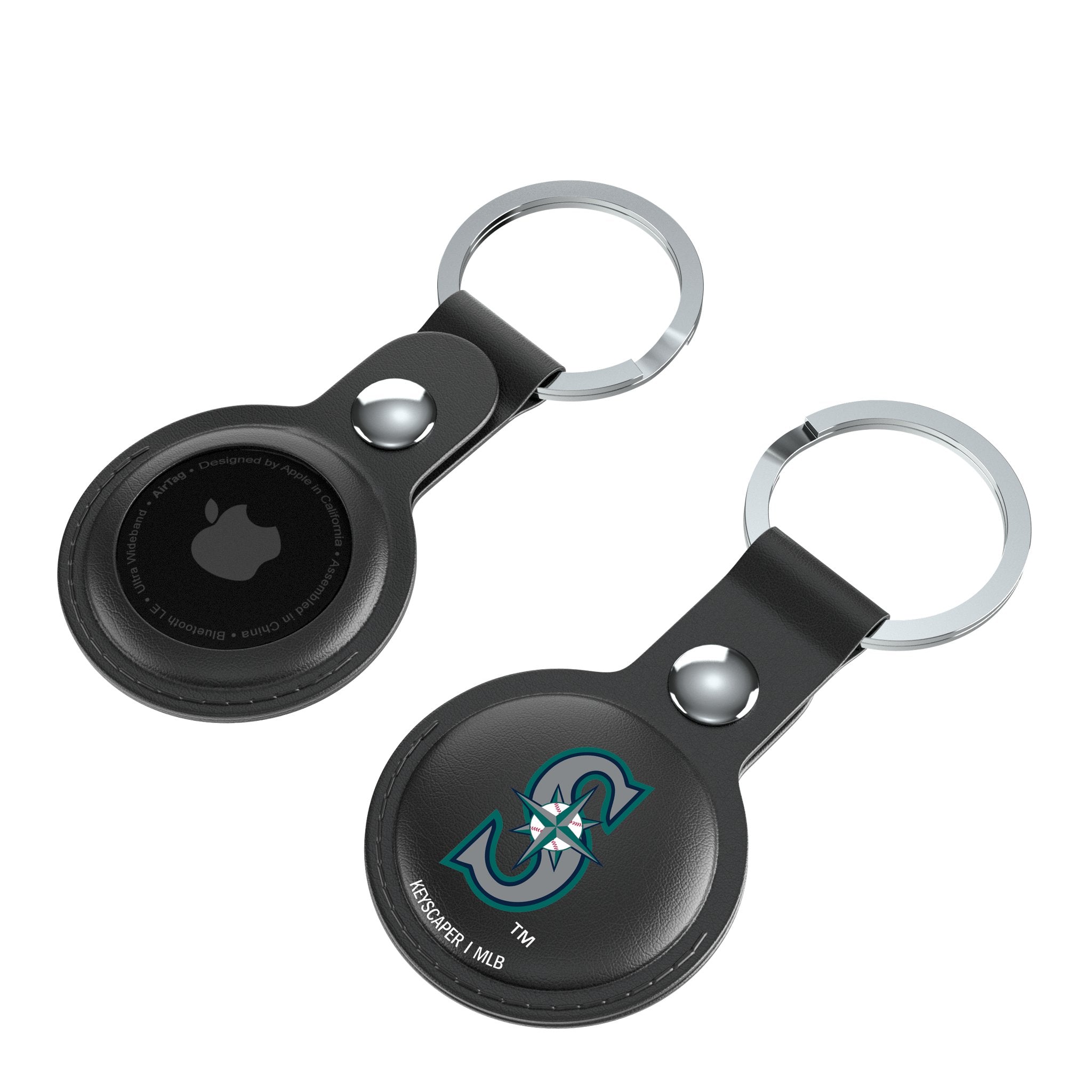 Seattle Mariners Insignia Black Airtag Holder 2-Pack - Sports Gifts, Sports Memorabilia, Sports Collectibles, Fan Shop