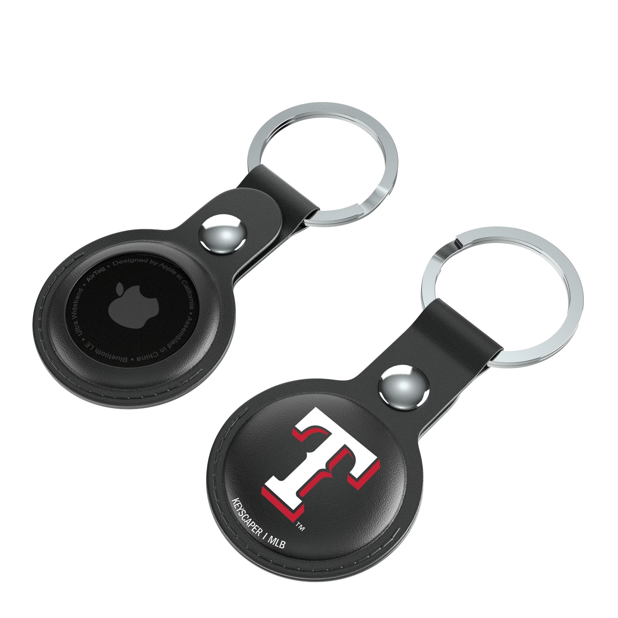 Texas Rangers Insignia Black Airtag Holder 2-Pack - Sports Gifts, Sports Memorabilia, Sports Collectibles, Fan Shop