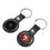 San Francisco 49ers Insignia Black Airtag Holder 2-Pack - Sports Gifts, Sports Memorabilia, Sports Collectibles, Fan Shop