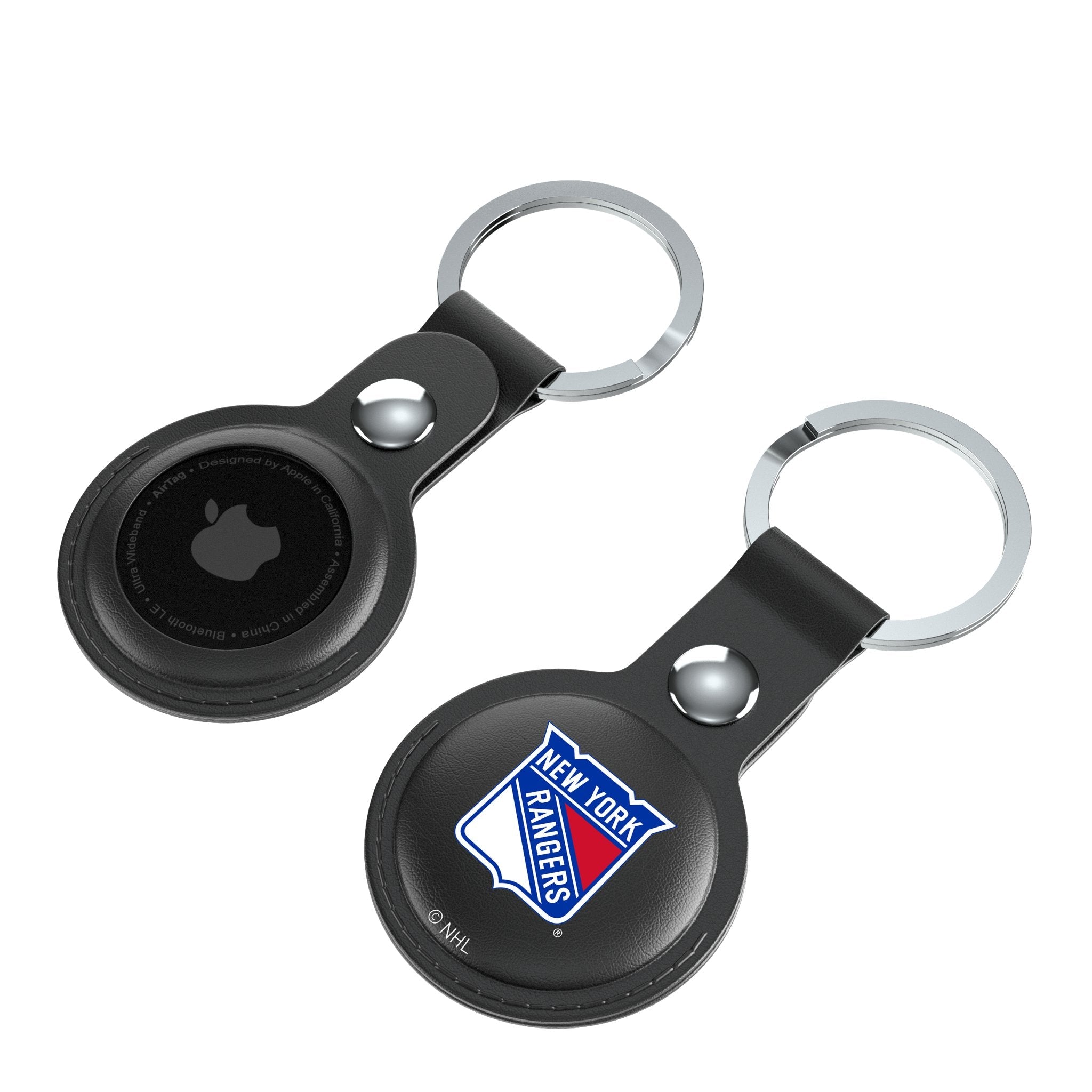 New York Rangers Insignia Black Airtag Holder 2-Pack - Sports Gifts, Sports Memorabilia, Sports Collectibles, Fan Shop