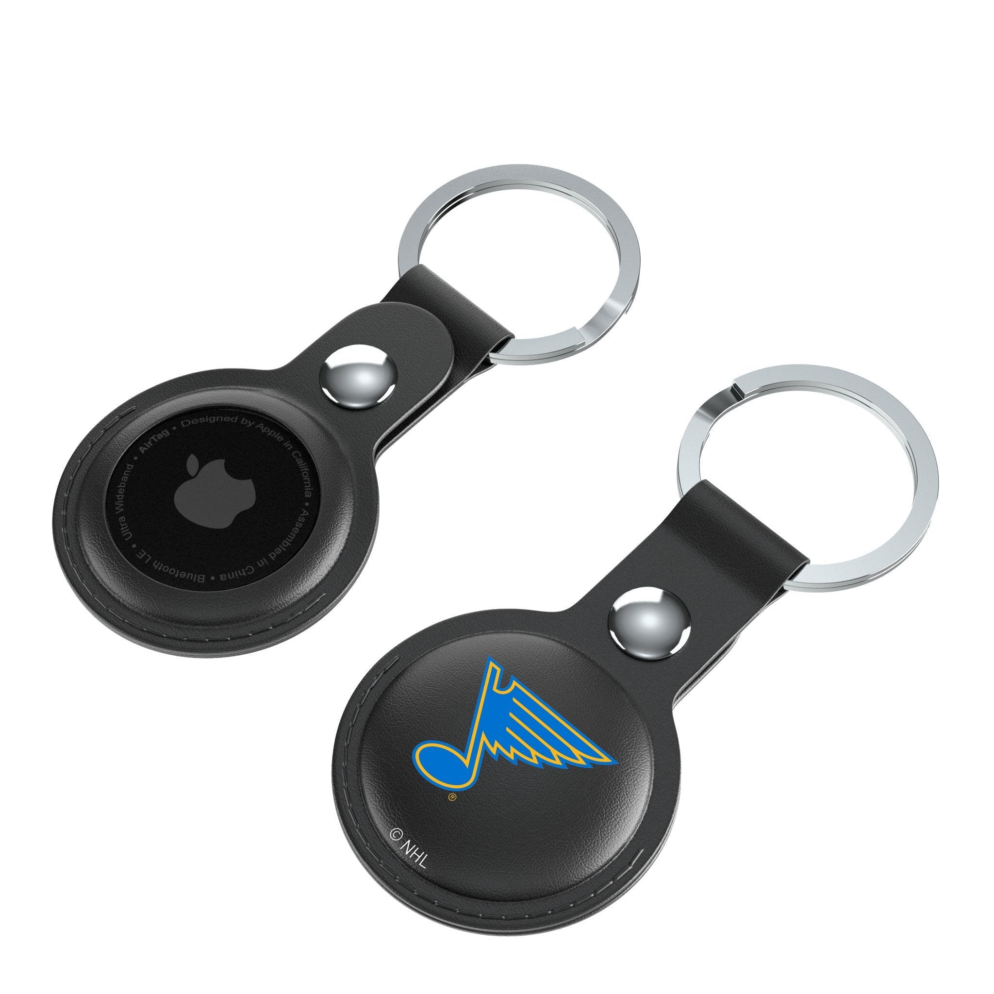 St. Louis Blues Insignia Black Airtag Holder 2-Pack - Sports Gifts, Sports Memorabilia, Sports Collectibles, Fan Shop