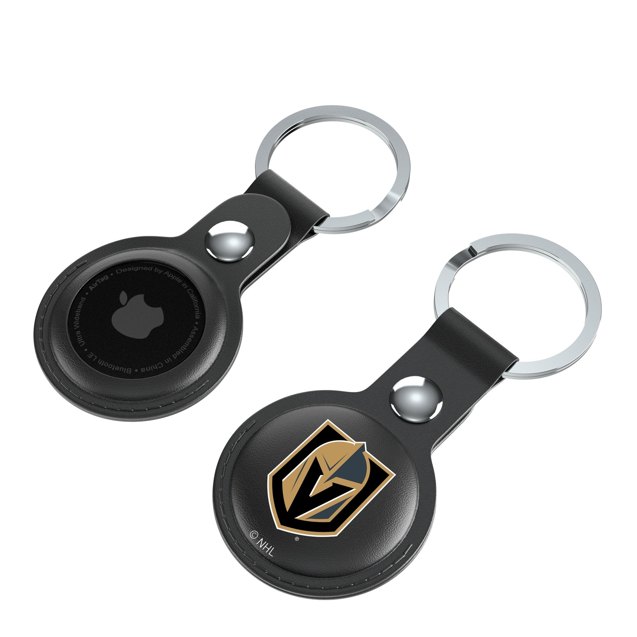 Vegas Golden Knights Insignia Black Airtag Holder 2-Pack - Sports Gifts, Sports Memorabilia, Sports Collectibles, Fan Shop