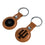 Indiana University Hoosiers Burn Brown Airtag Holder 2-Pack - Sports Gifts, Sports Memorabilia, Sports Collectibles, Fan Shop