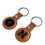 University of Nebraska Huskers Block N Burn Brown Airtag Holder 2-Pack - Sports Gifts, Sports Memorabilia, Sports Collectibles, Fan Shop