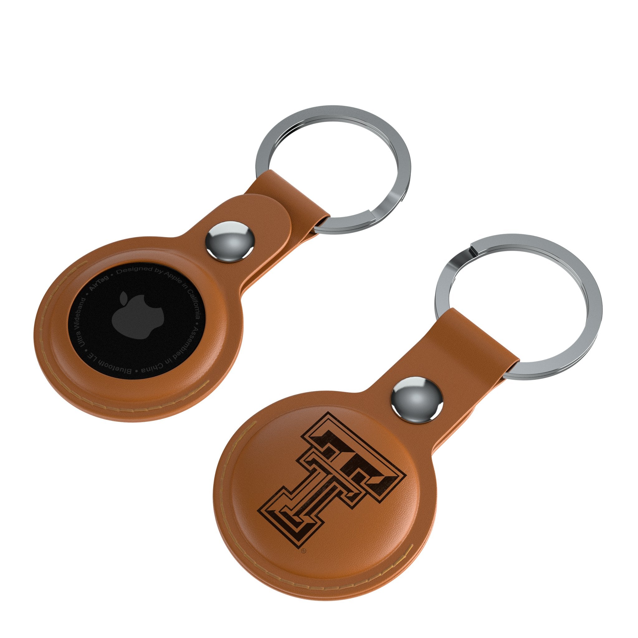 Texas Tech Red Raiders Burn Brown Airtag Holder 2-Pack - Sports Gifts, Sports Memorabilia, Sports Collectibles, Fan Shop