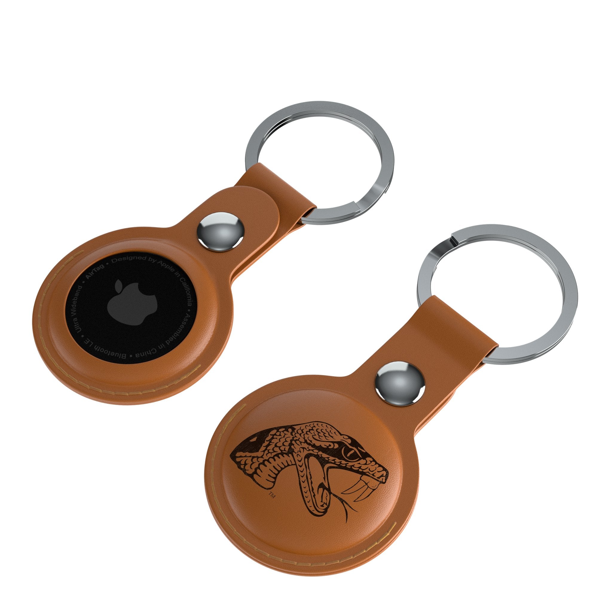 Florida A&M University Rattlers Burn Brown Airtag Holder 2-Pack - Sports Gifts, Sports Memorabilia, Sports Collectibles, Fan Shop