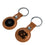 University of North Carolina Tar Heels Burn Brown Airtag Holder 2-Pack - Sports Gifts, Sports Memorabilia, Sports Collectibles, Fan Shop