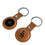 LA Dodgers Burn Brown Airtag Holder 2-Pack - Sports Gifts, Sports Memorabilia, Sports Collectibles, Fan Shop