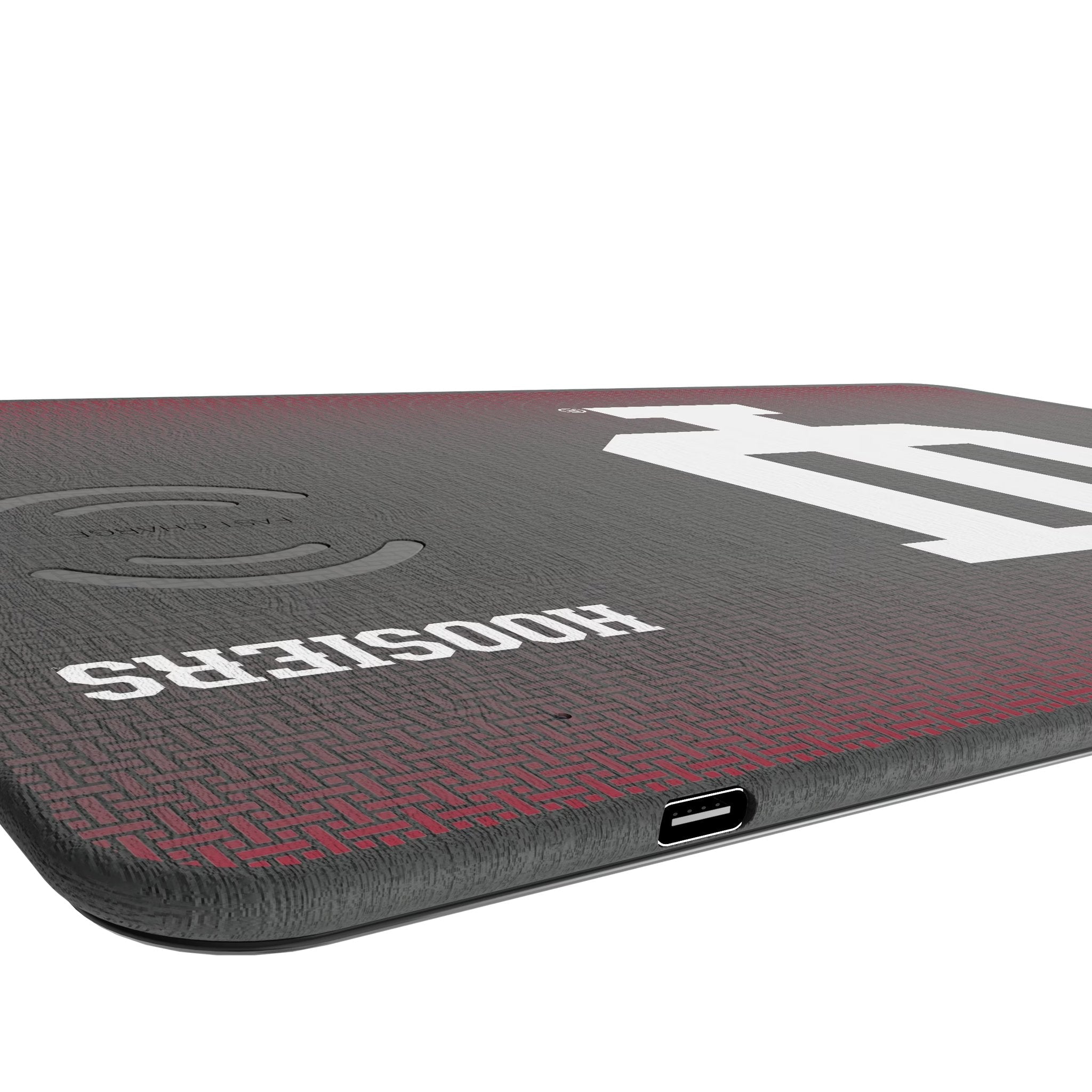 Indiana University Hoosiers Linen 15-Watt Wireless Charger and Mouse Pad - Sports Gifts, Sports Memorabilia, Sports Collectibles, Fan Shop