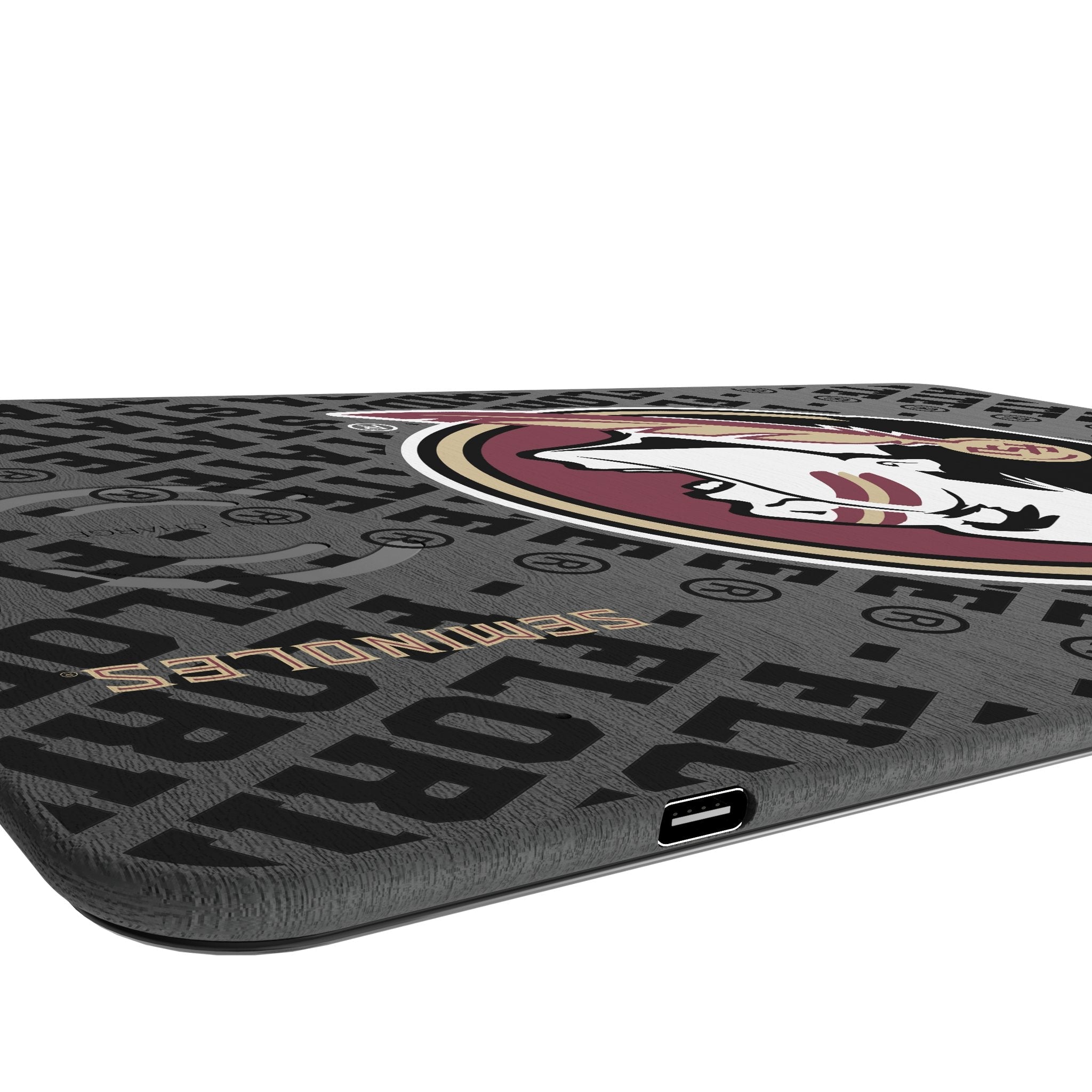 Florida State University Seminoles Monocolor Tilt 15-Watt Wireless Charger and Mouse Pad - Sports Gifts, Sports Memorabilia, Sports Collectibles, Fan Shop
