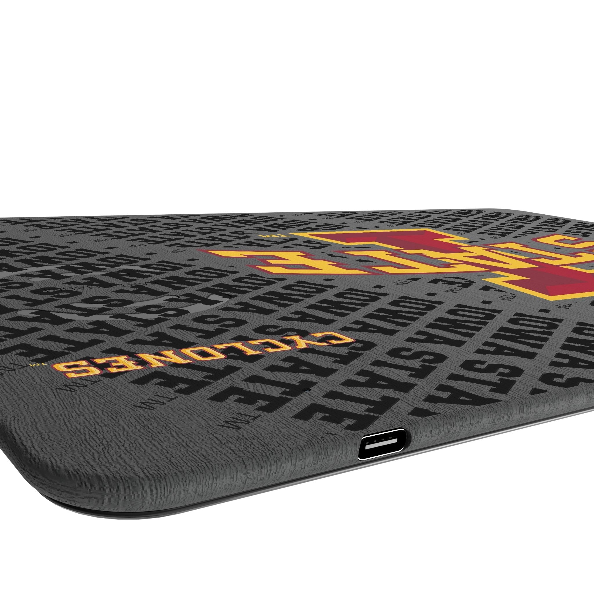 Iowa State University Cyclones Monocolor Tilt 15-Watt Wireless Charger and Mouse Pad - Sports Gifts, Sports Memorabilia, Sports Collectibles, Fan Shop