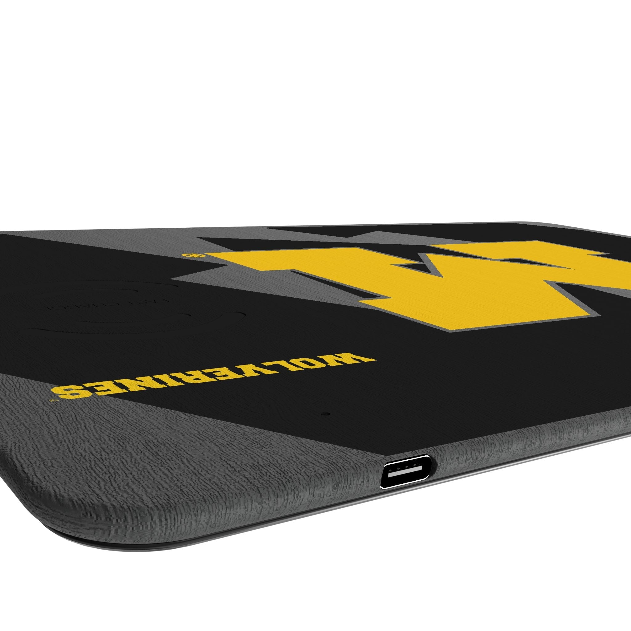 University of Michigan Wolverines Monocolor Tilt 15-Watt Wireless Charger and Mouse Pad - Sports Gifts, Sports Memorabilia, Sports Collectibles, Fan Shop