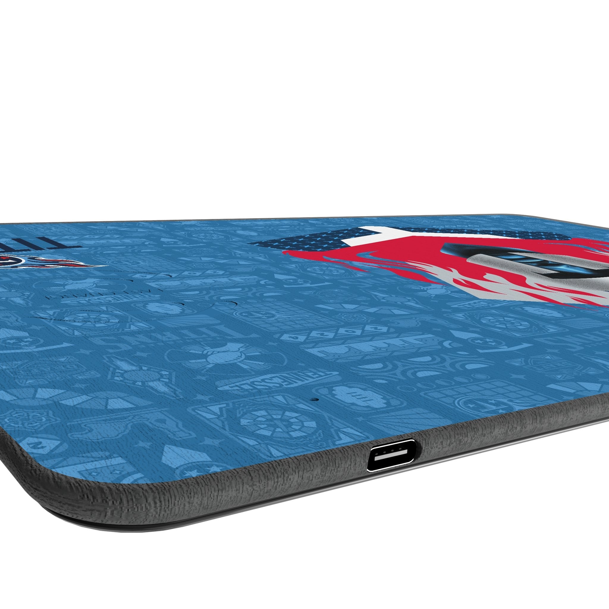 Tennessee Titans 2024 Edition 15-Watt Wireless Charger and Mouse Pad - Sports Gifts, Sports Memorabilia, Sports Collectibles, Fan Shop