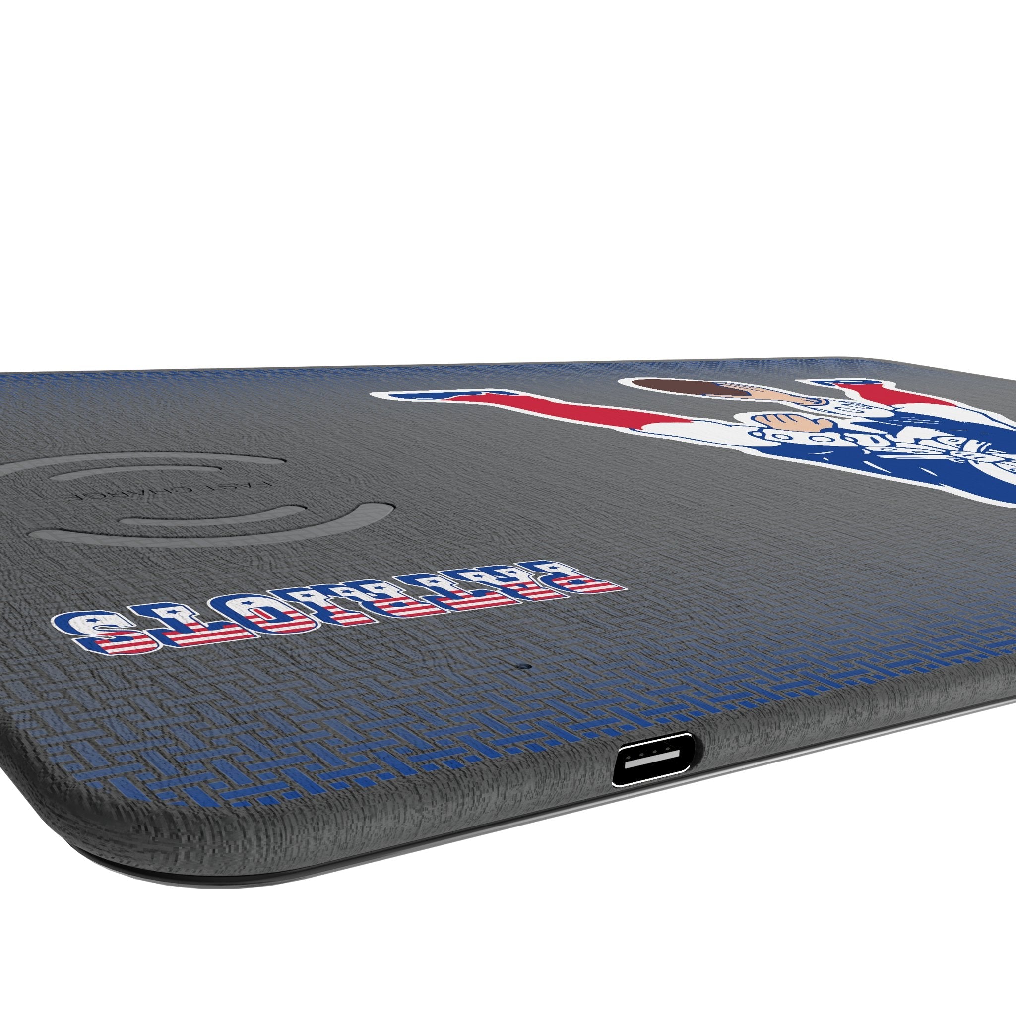 New England Patriots Historic Collection Linen 15-Watt Wireless Charger and Mouse Pad - Sports Gifts, Sports Memorabilia, Sports Collectibles, Fan Shop