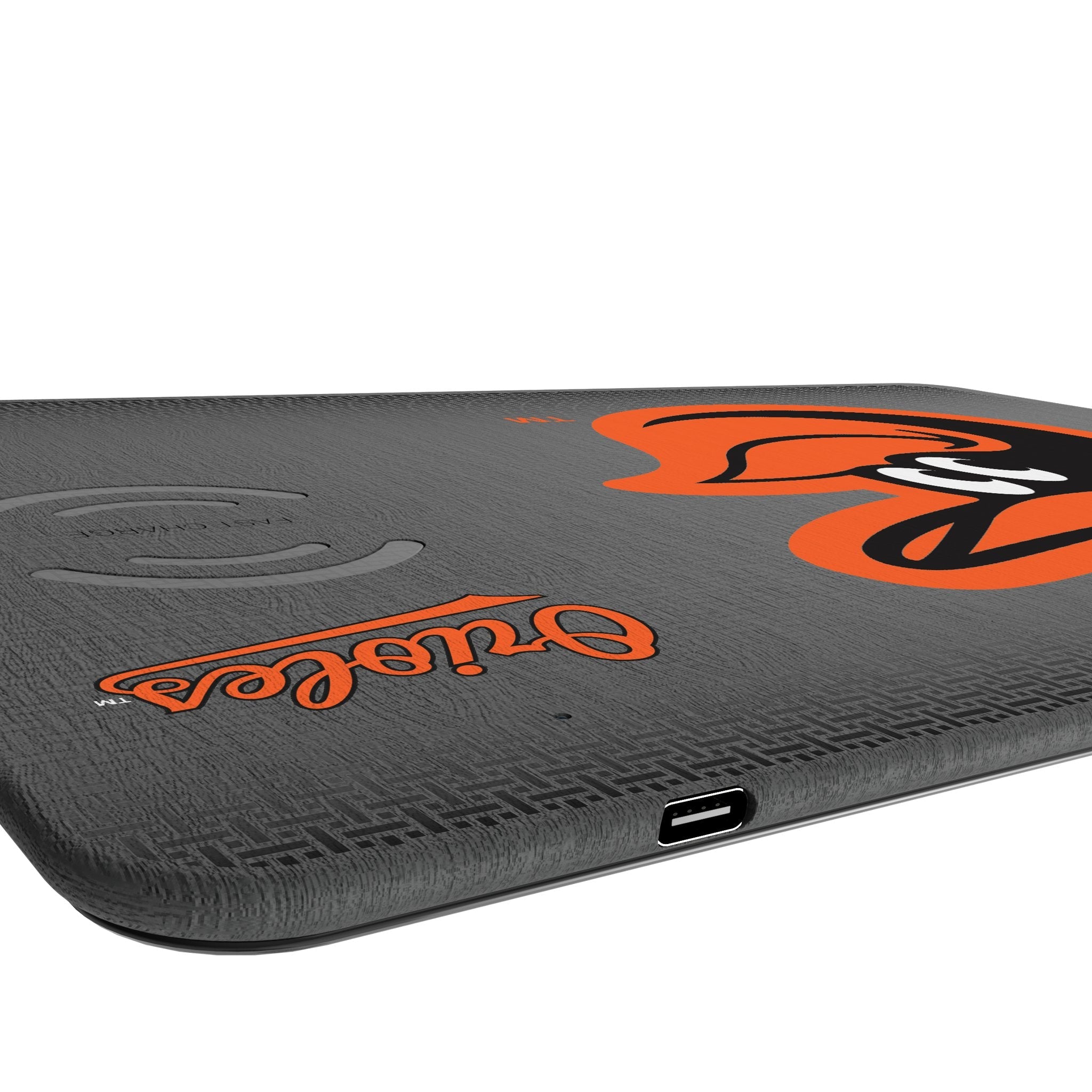Baltimore Orioles Linen 15-Watt Wireless Charger and Mouse Pad - Sports Gifts, Sports Memorabilia, Sports Collectibles, Fan Shop